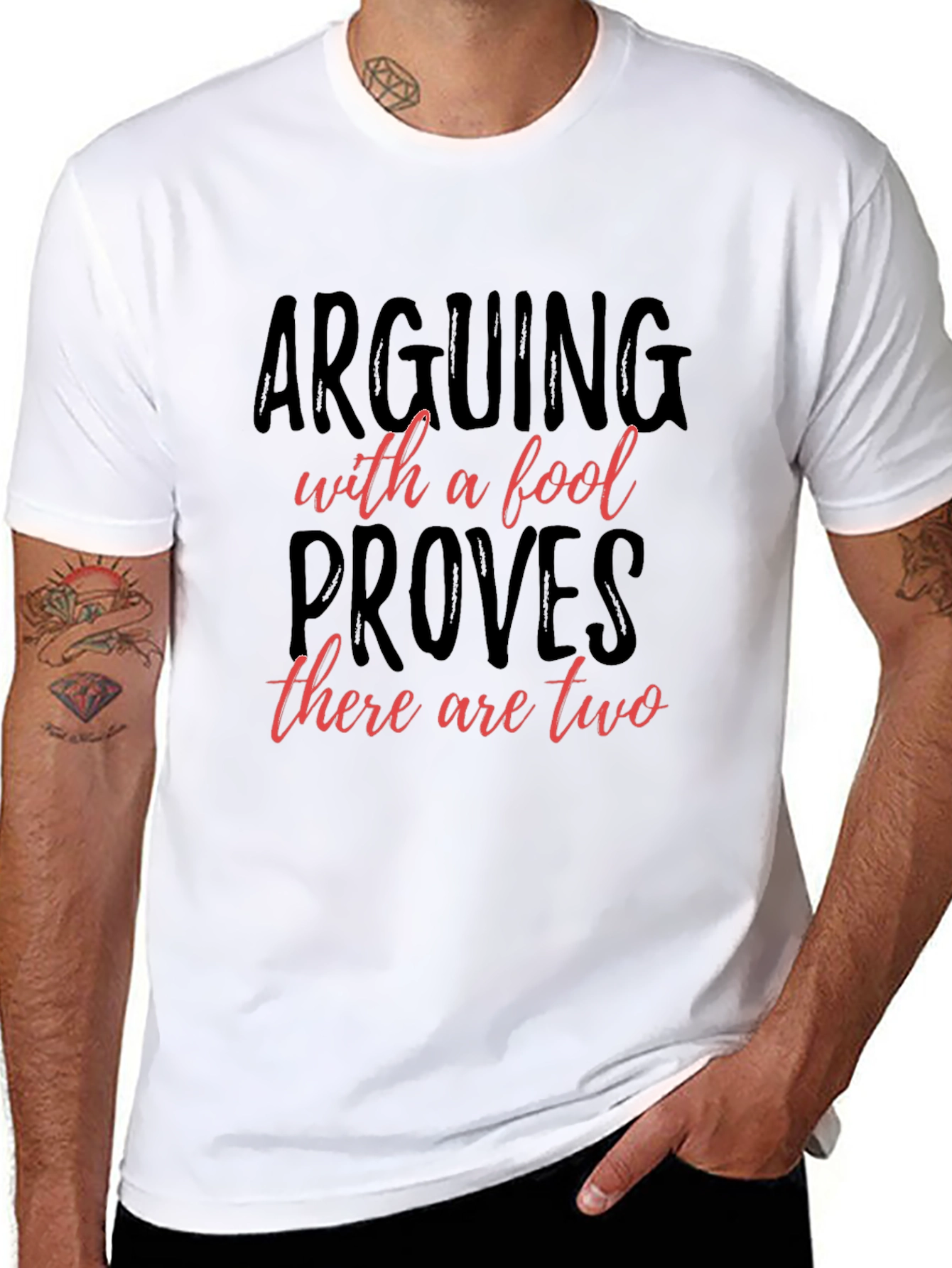 Arguing with a Fool T-Shirt