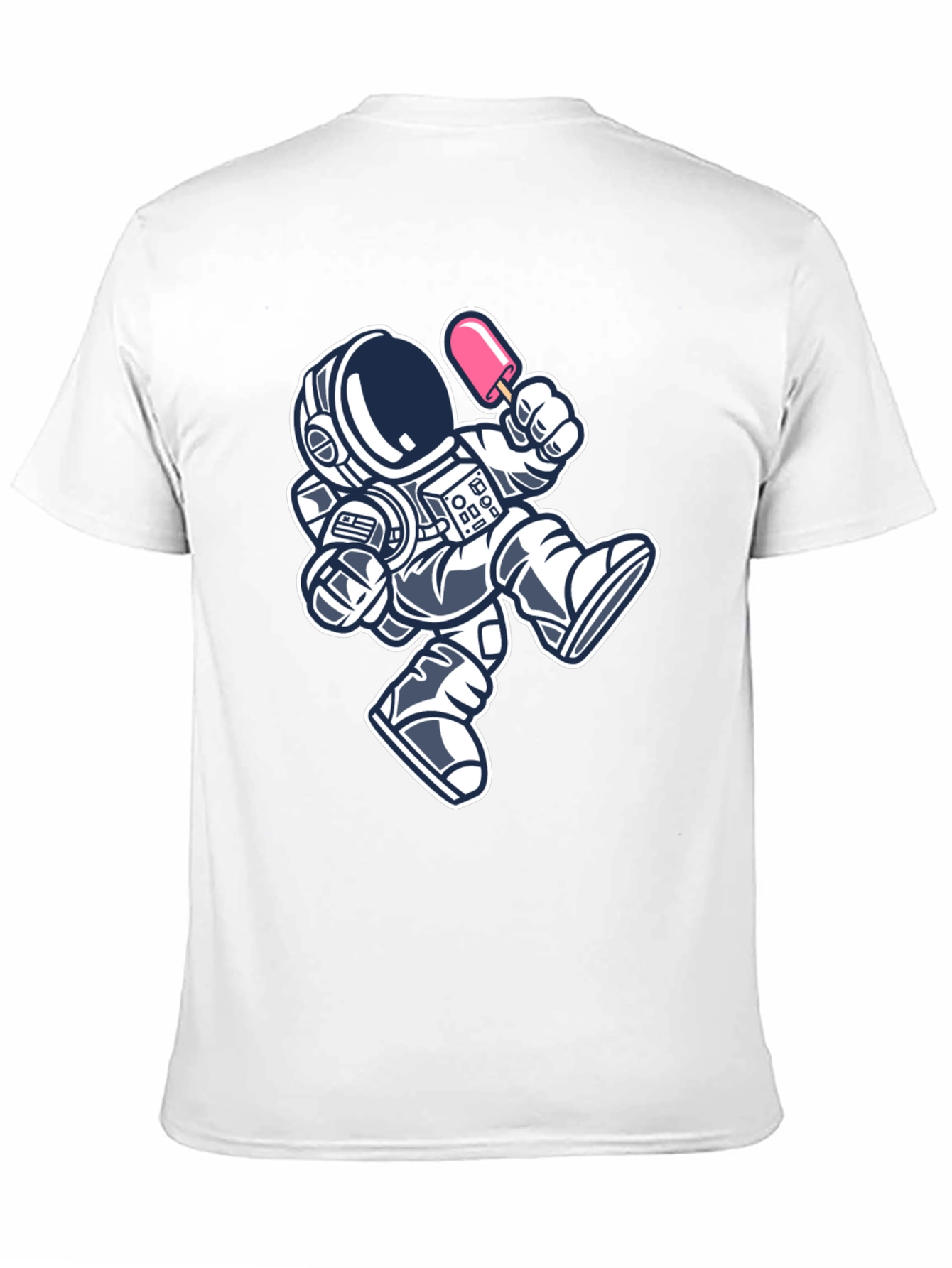 Astronaut Ice Cream Black T-Shirt