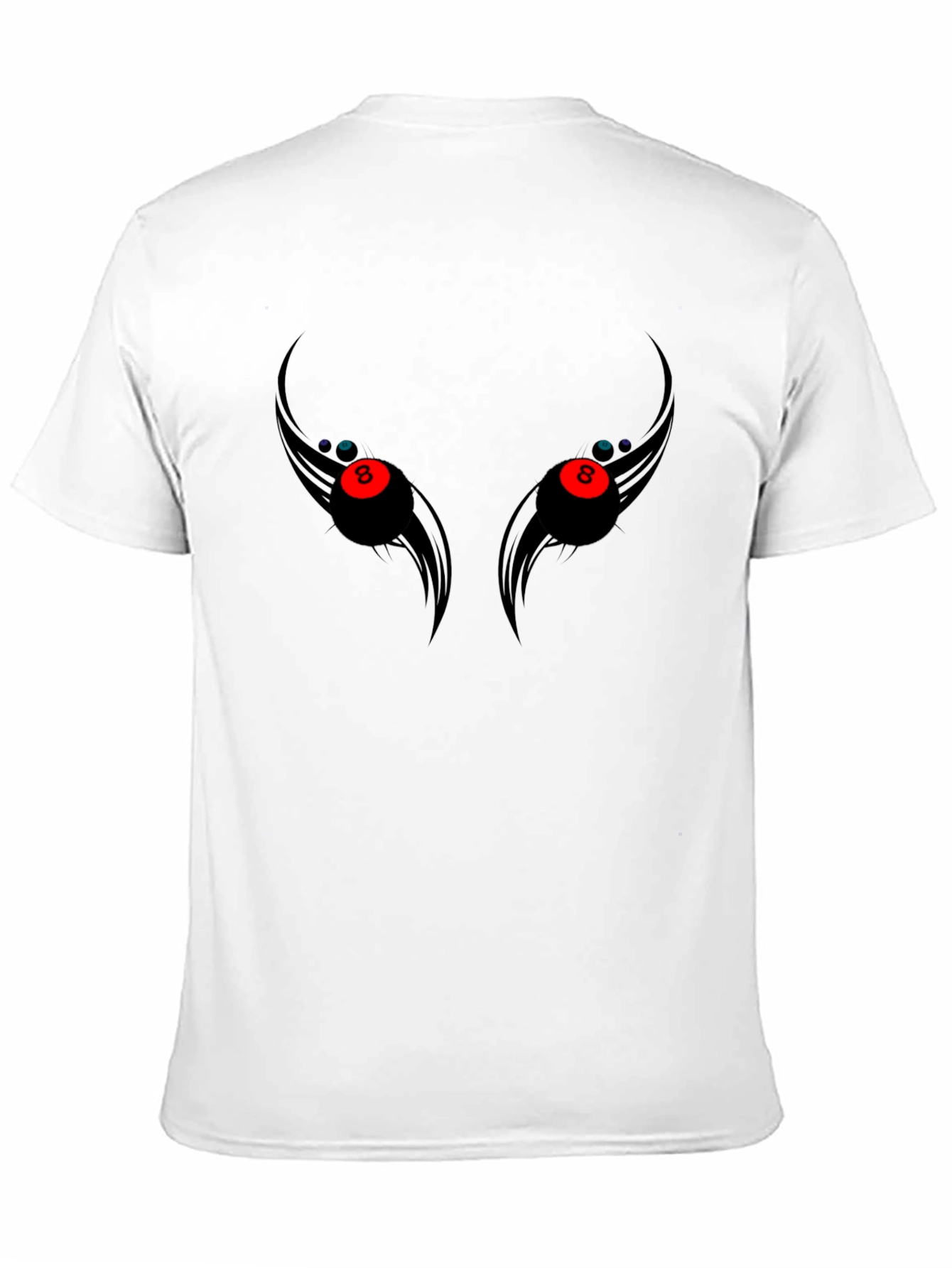 8 Ball Eyes Graphic Tee - Mens Black T-Shirt