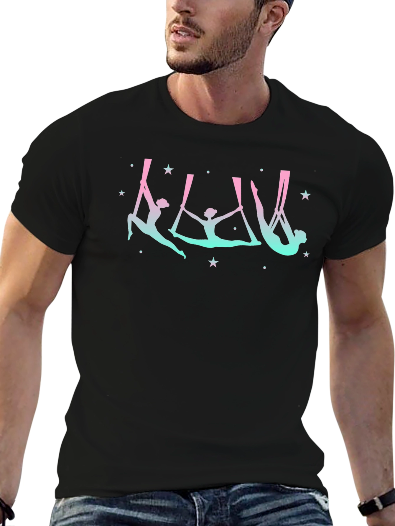 Aerial Silks Black T-Shirt