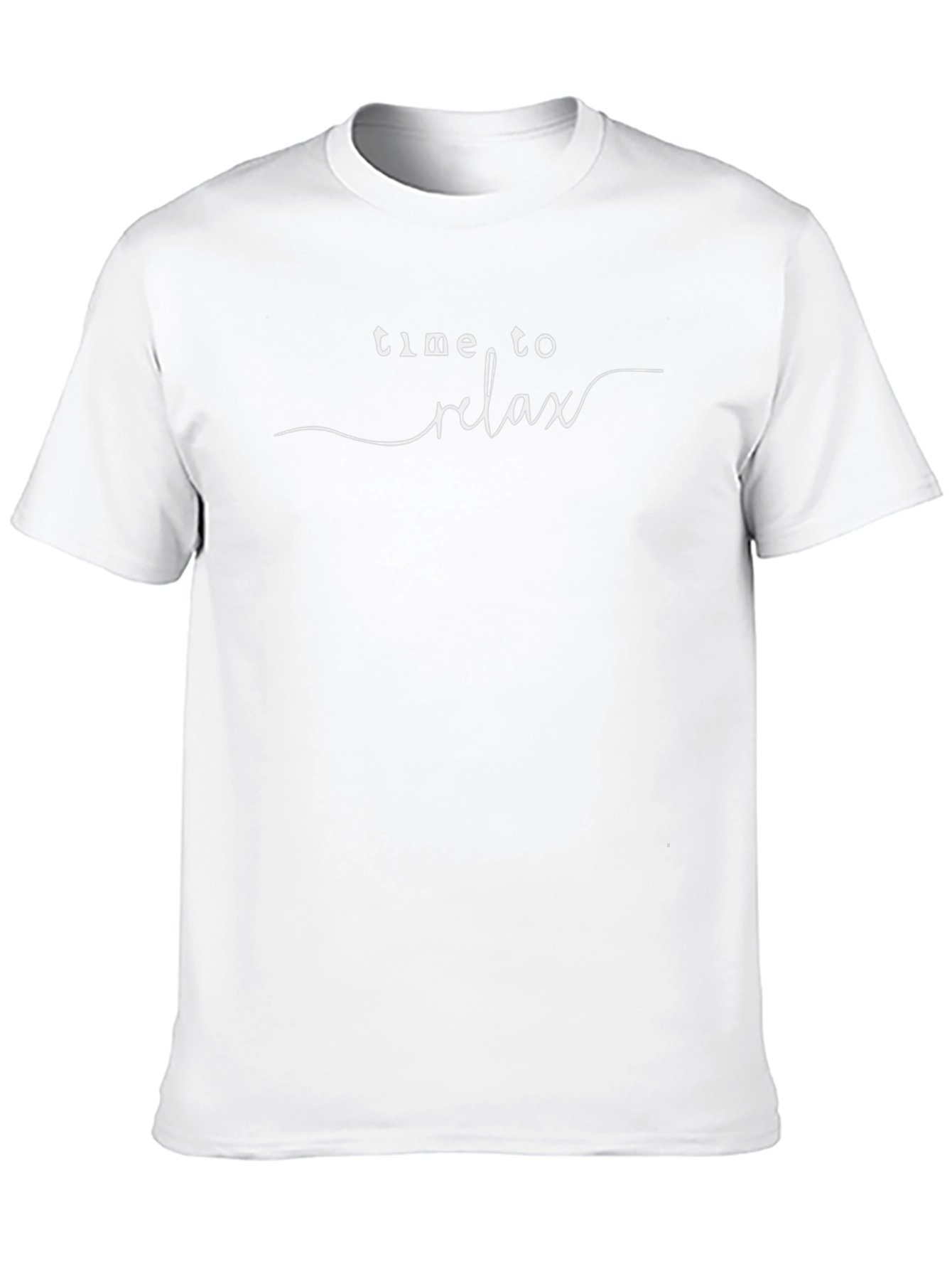 Time to Relax Graphic Tee - Black Relaxed Fit