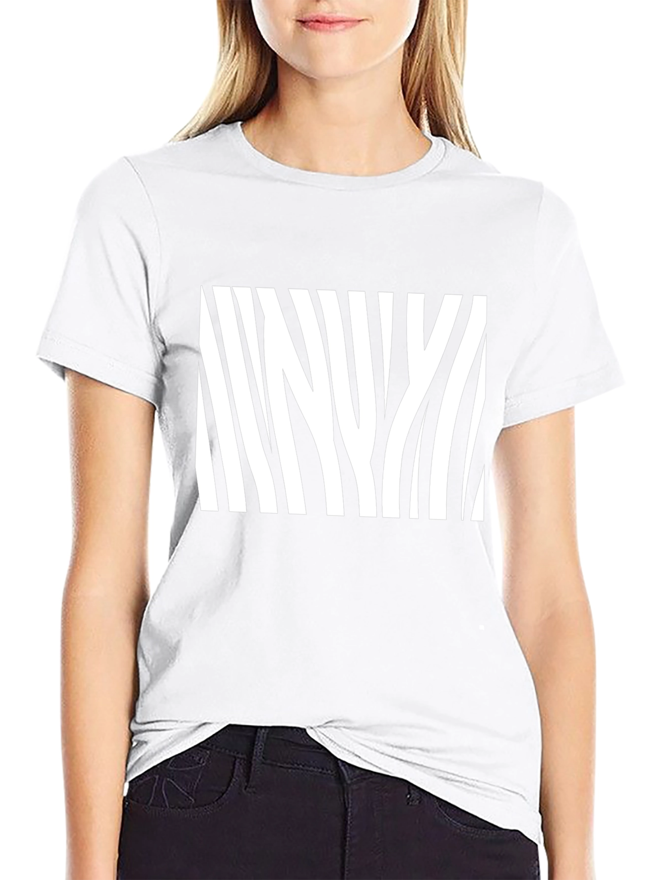 Zebra Stripe Graphic Tee - Mens Black T-Shirt