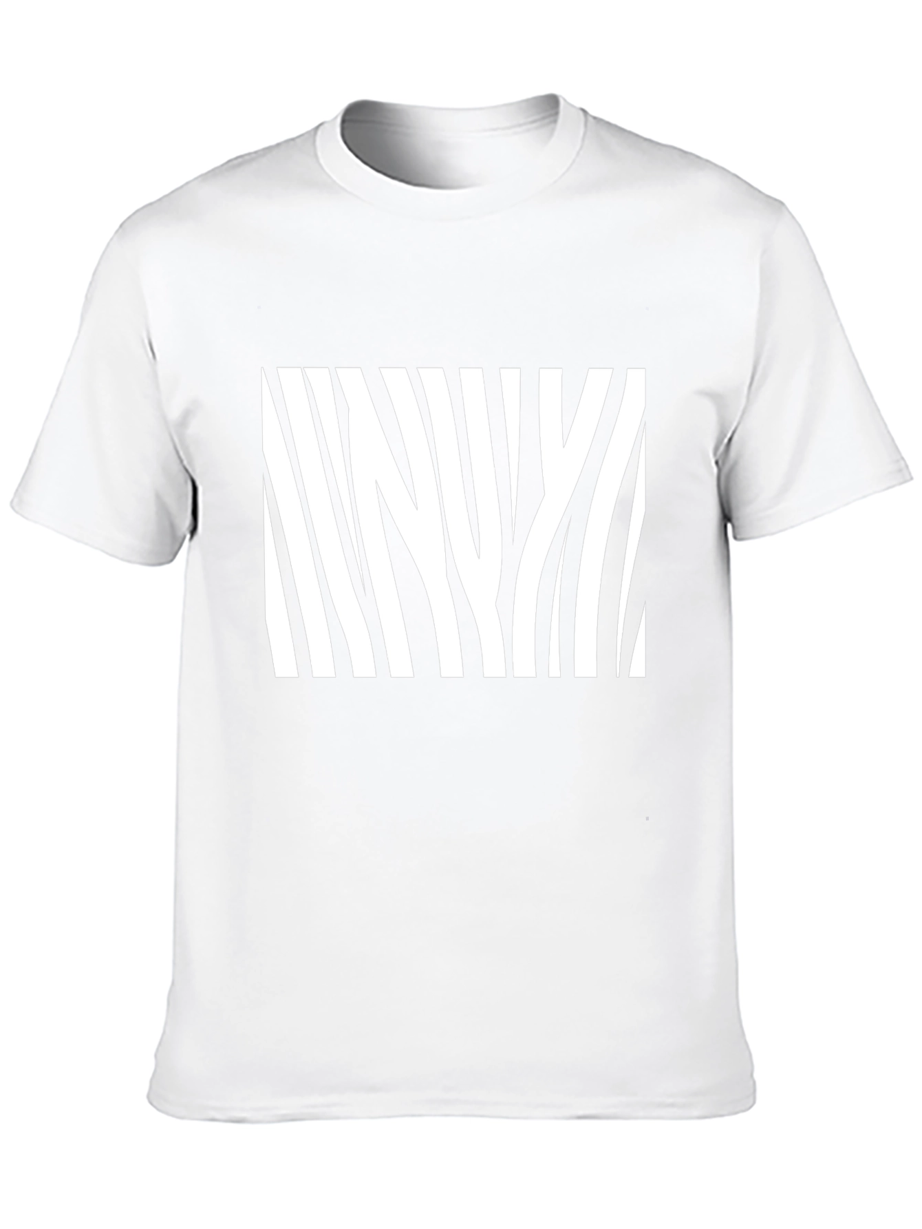 Zebra Stripe Graphic Tee - Mens Black T-Shirt
