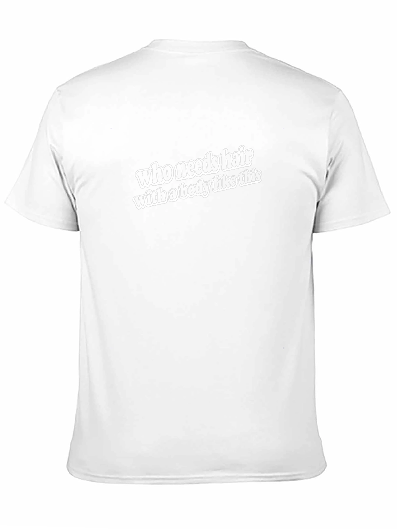 Who Needs Hair T-Shirt - Funny Baldness Tee