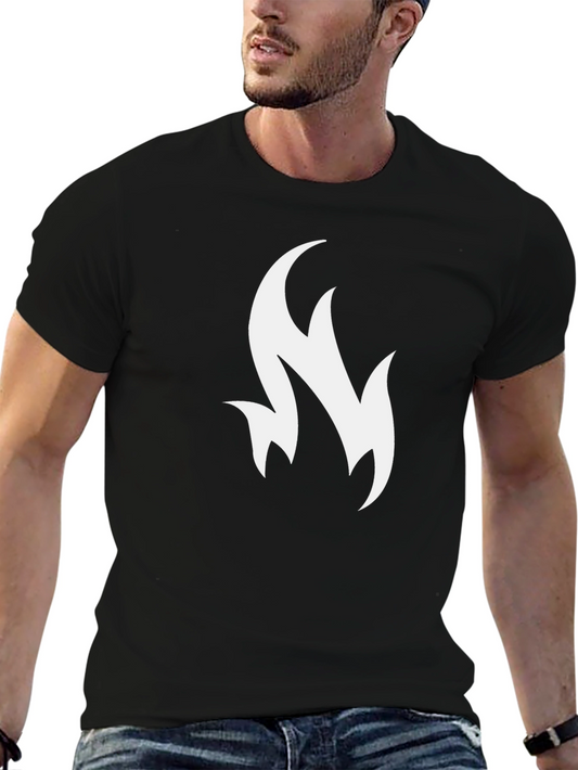 Abstract Flame Graphic T-Shirt - Soft Cotton Tee