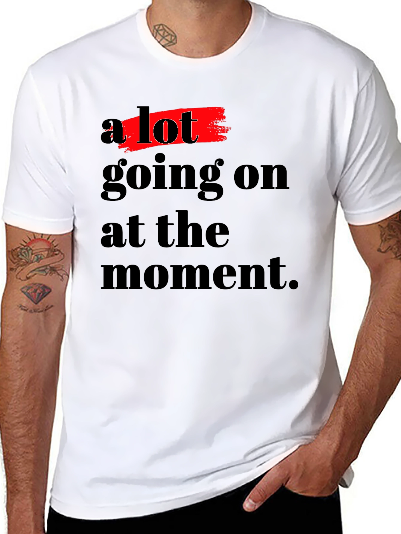 A Lot Going On T-Shirt - Soft Cotton Blend