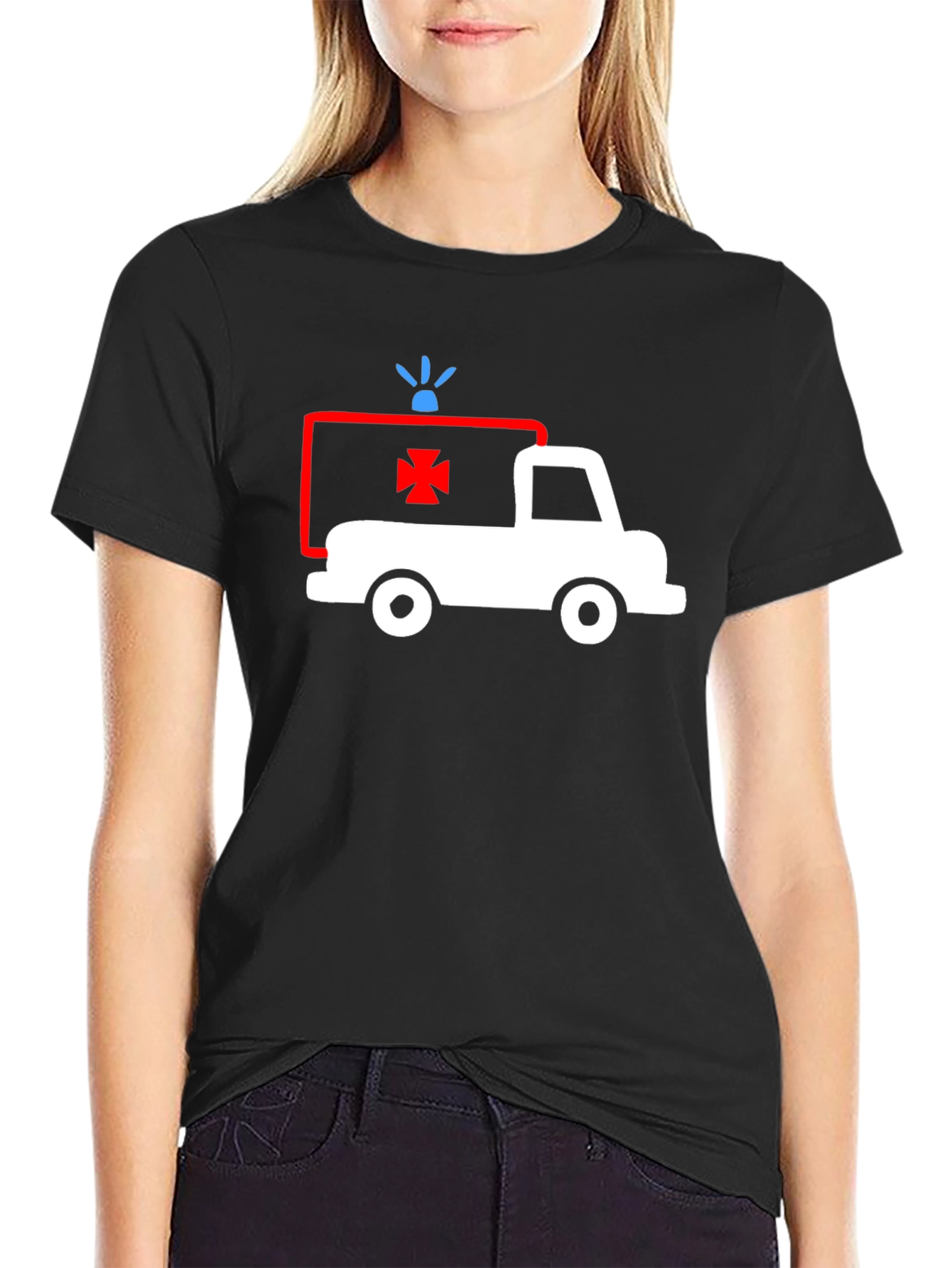 Ambulance Graphic T-Shirt - Classic Style