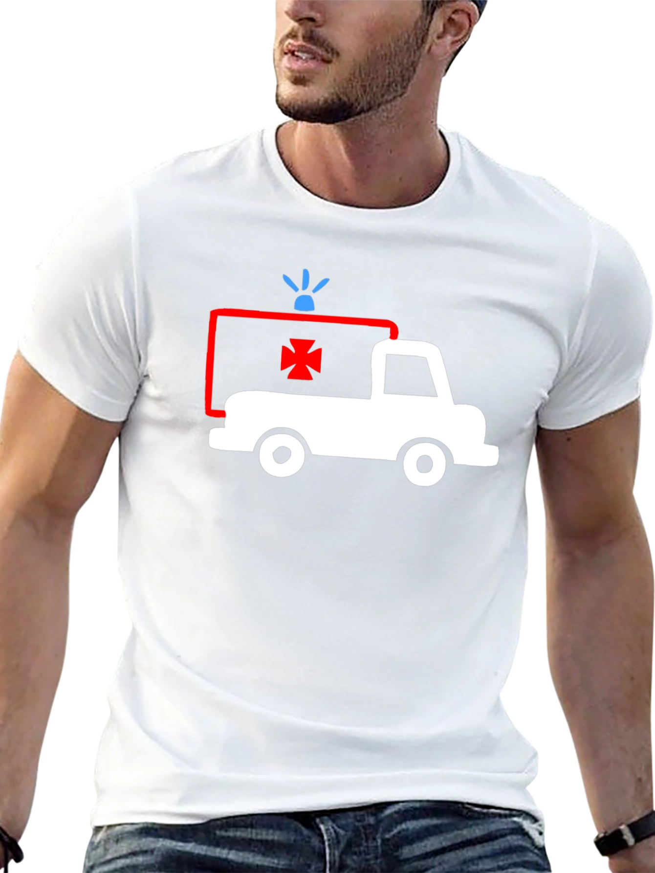 Ambulance Graphic T-Shirt - Classic Style