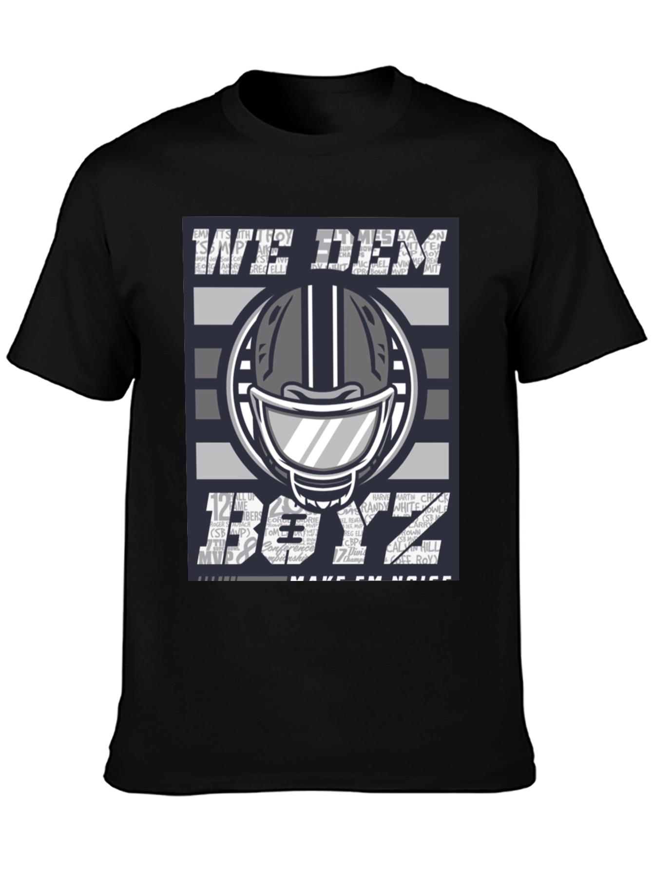 We Dem Boyz T-Shirt Football Helmet Graphic Tee