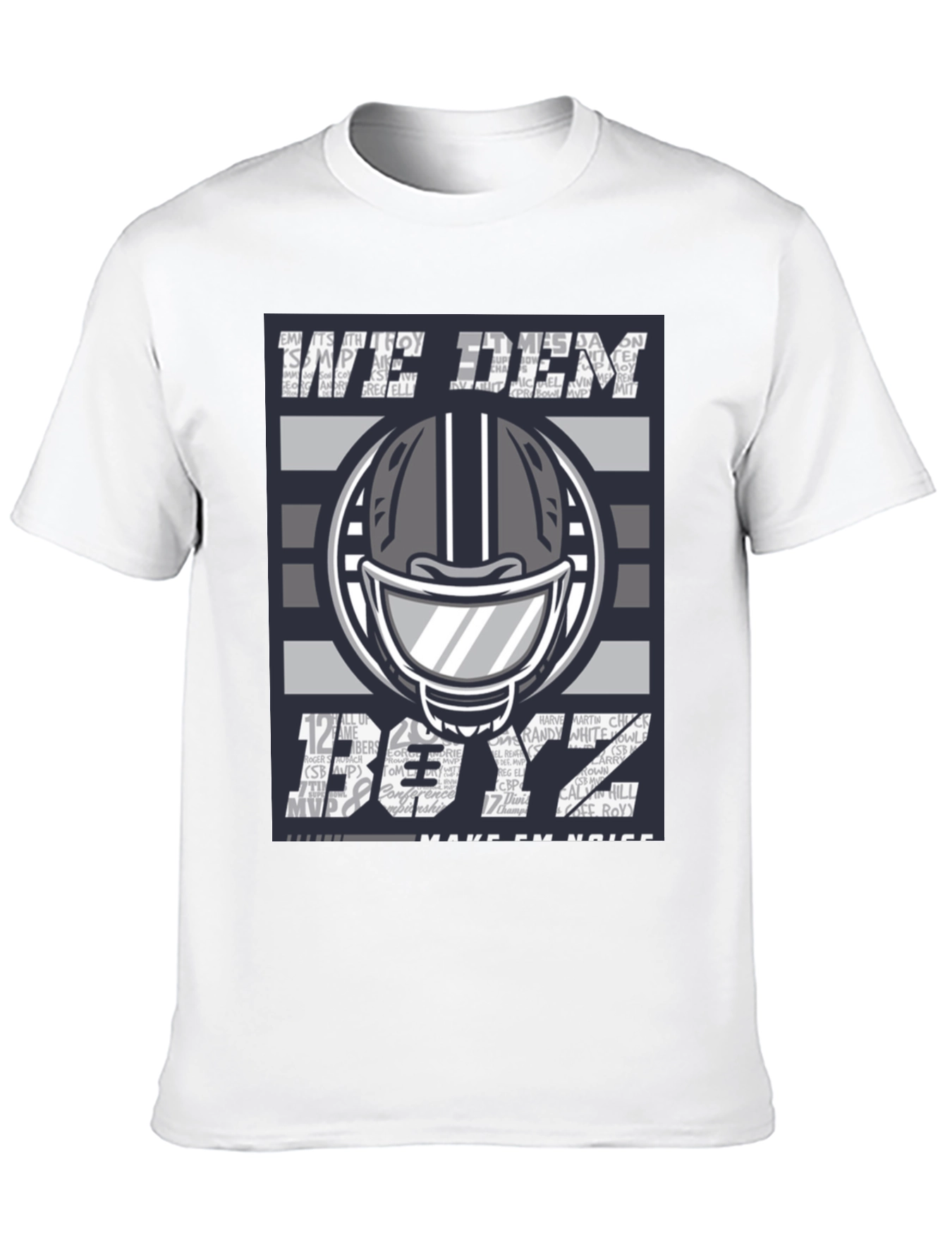 We Dem Boyz T-Shirt Football Helmet Graphic Tee