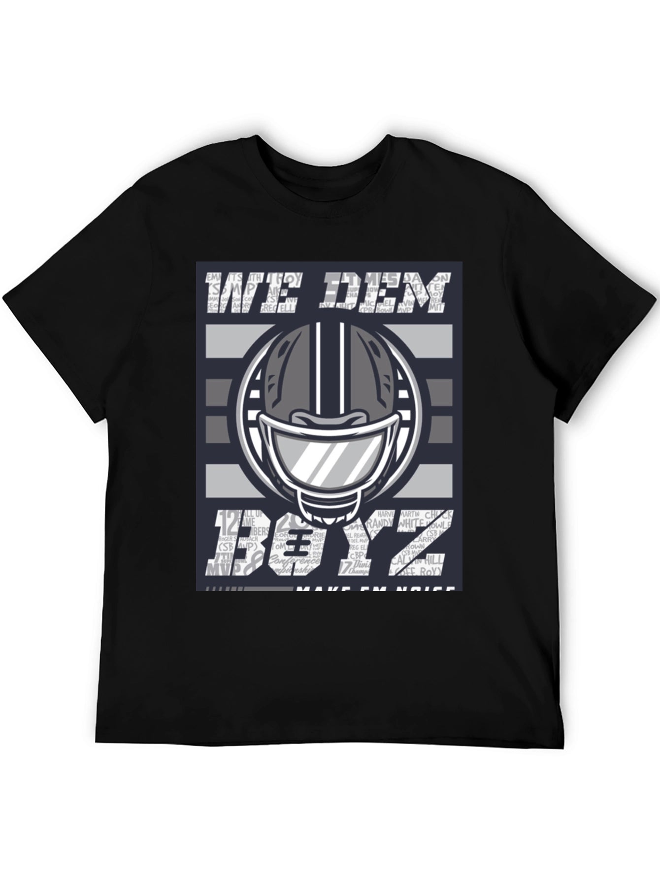 We Dem Boyz T-Shirt Football Helmet Graphic Tee