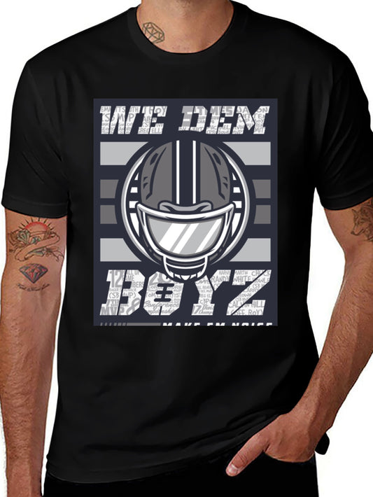 We Dem Boyz T-Shirt Football Helmet Graphic Tee
