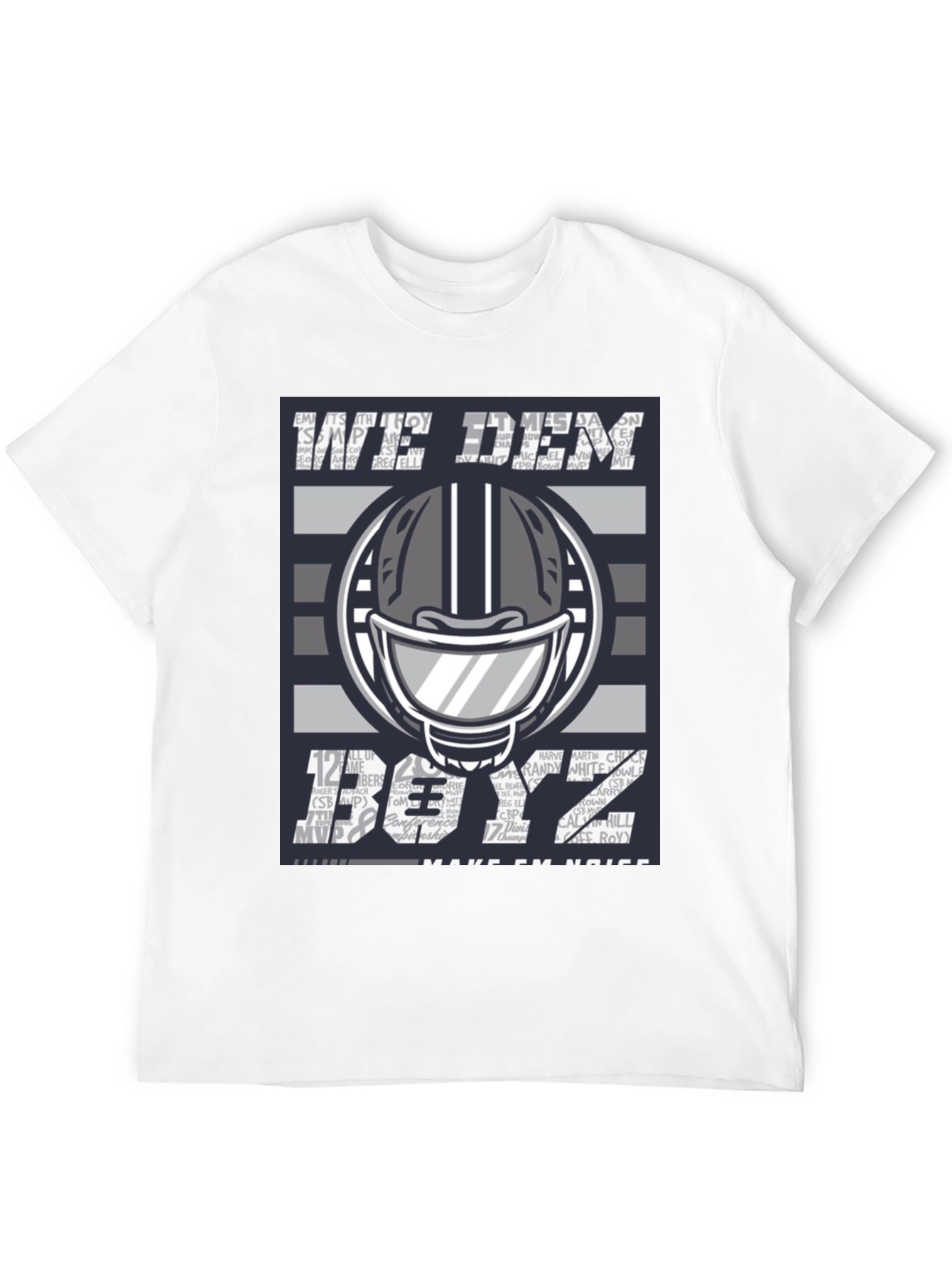 We Dem Boyz T-Shirt Football Helmet Graphic Tee
