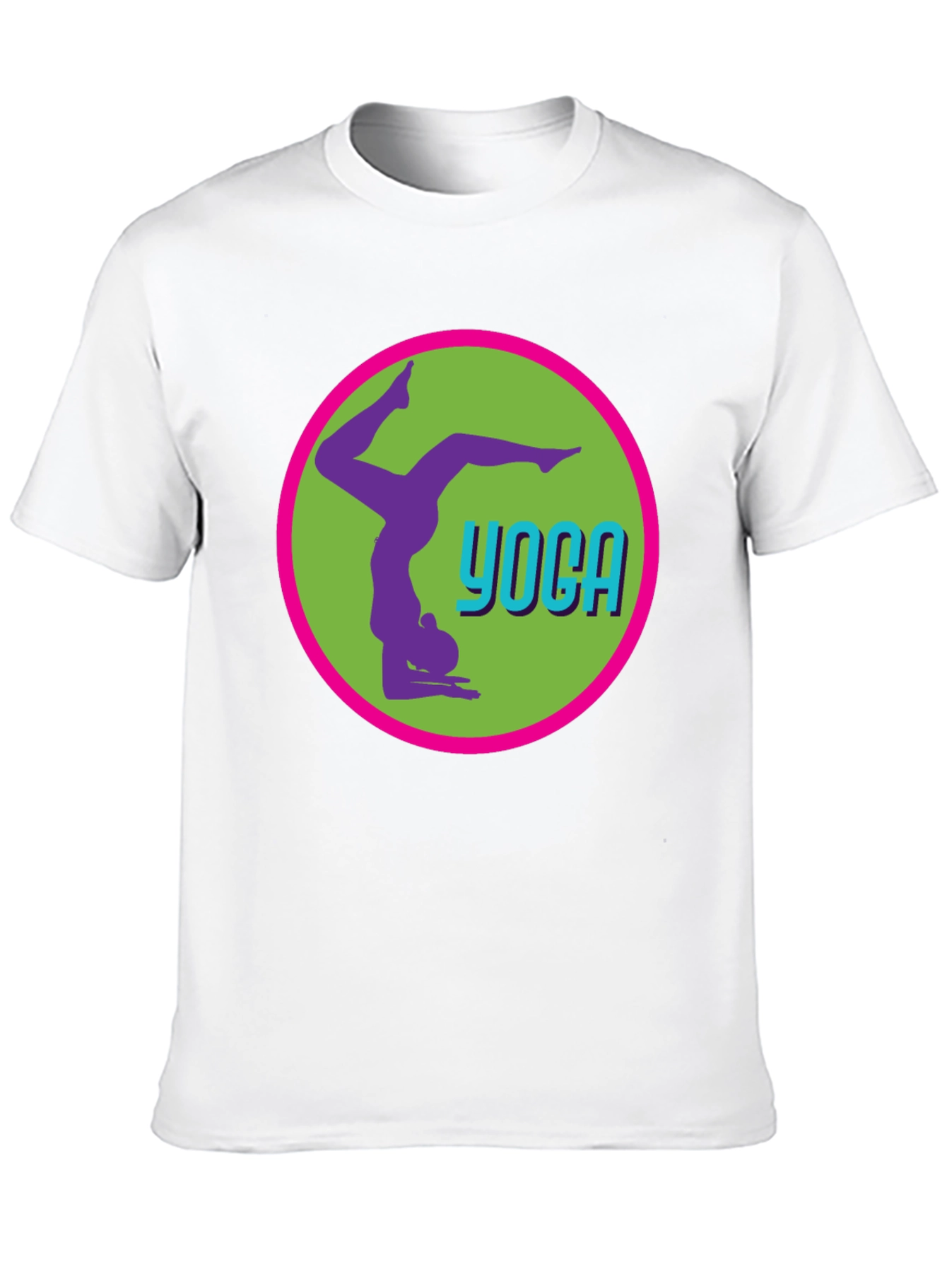 Yoga Pose Graphic Tee - Black Casual T-Shirt