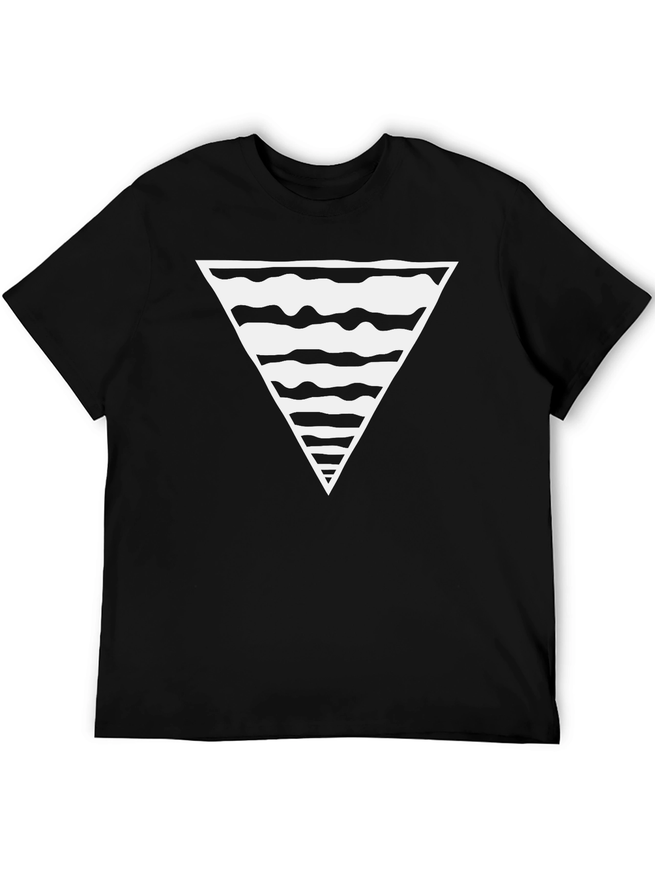Abstract Triangle Graphic Tee - Modern Design