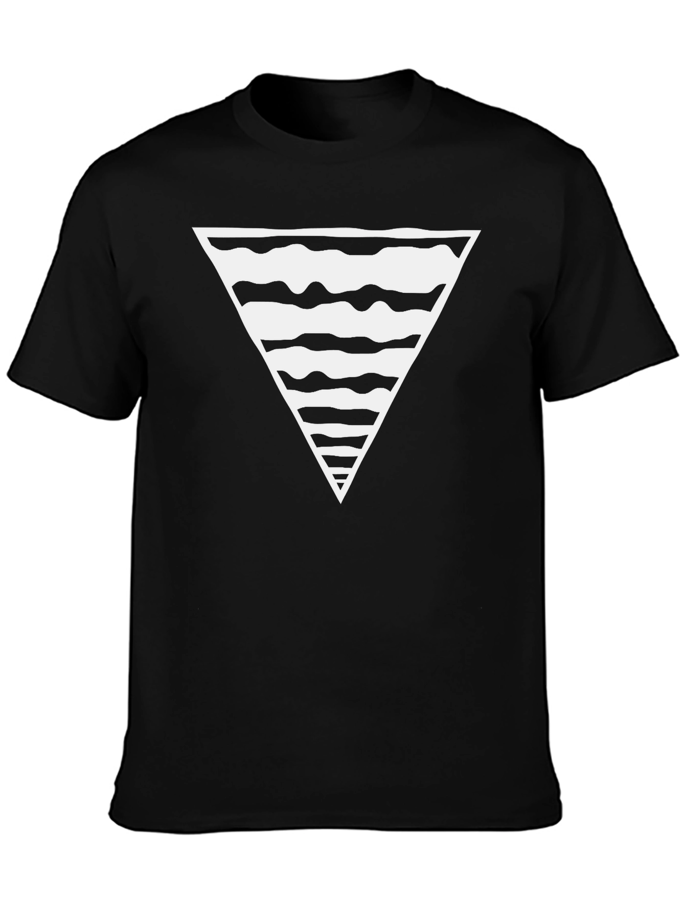 Abstract Triangle Graphic Tee - Modern Design