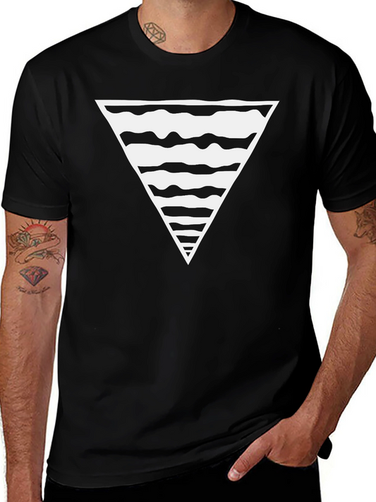 Abstract Triangle Graphic Tee - Modern Design