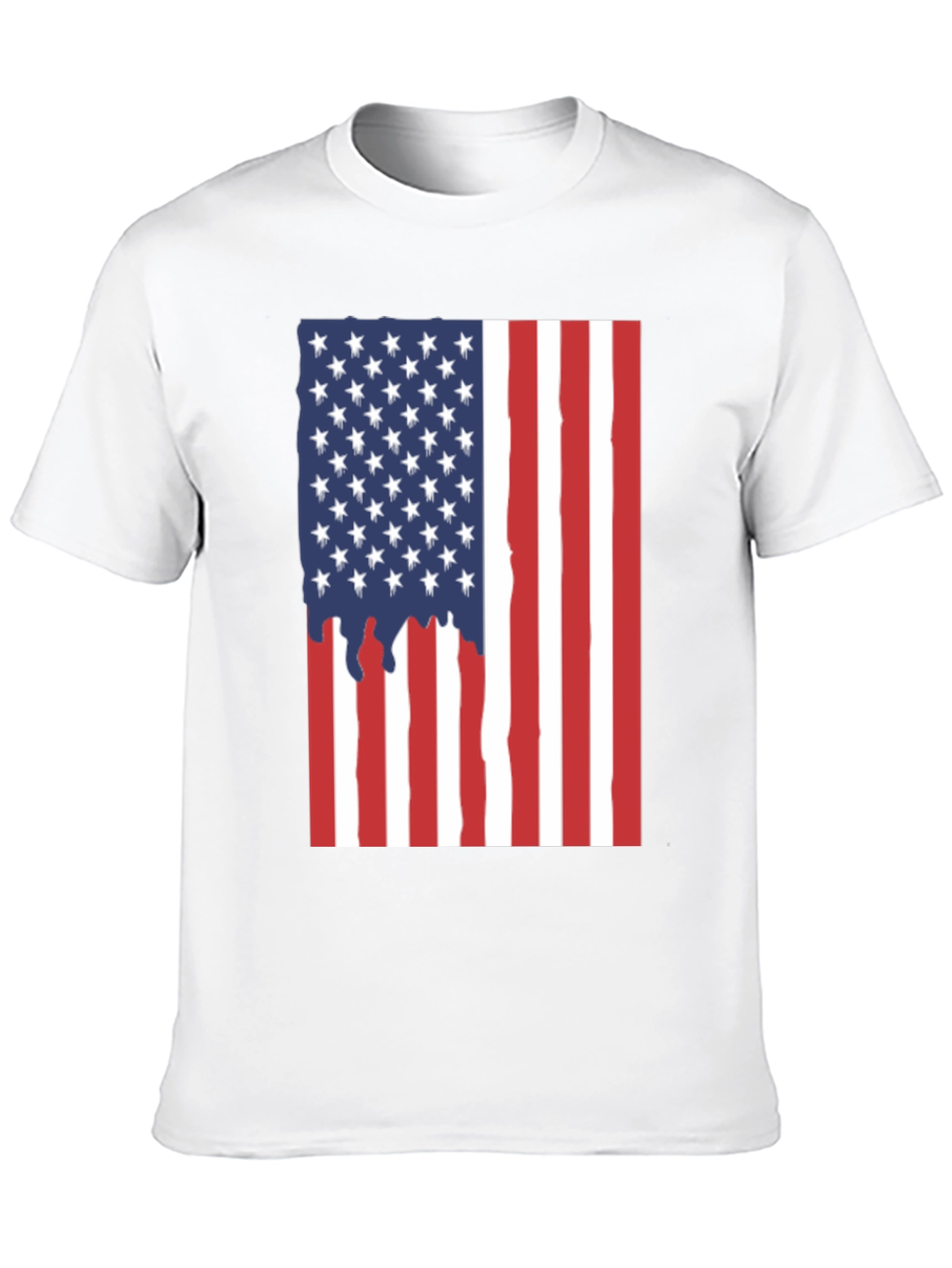 American Flag Graphic Tee - Patriotic Black T-Shirt