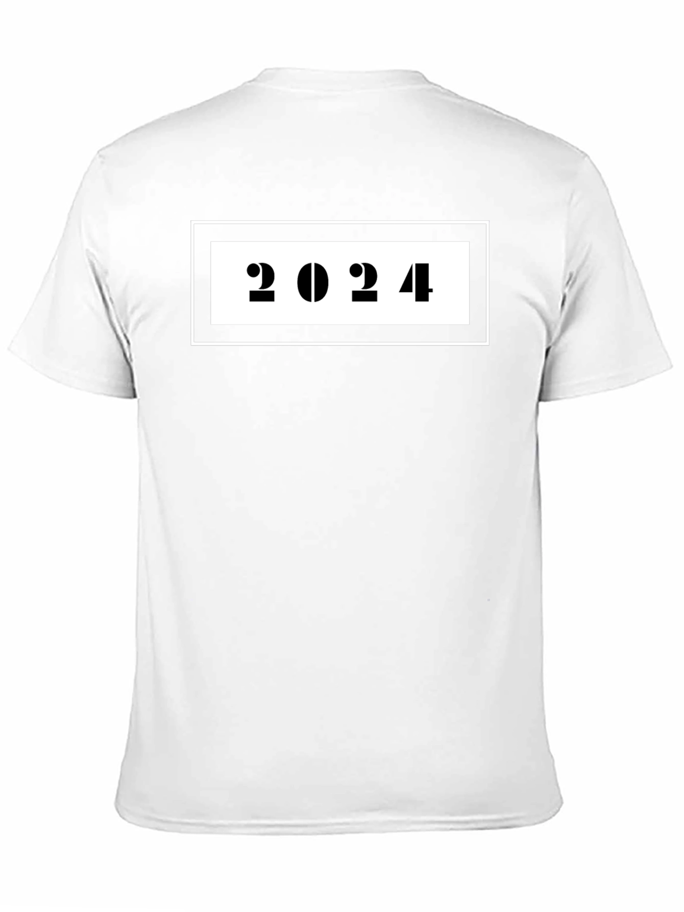 2024 Graphic Tee - Classic Black Cotton T-Shirt