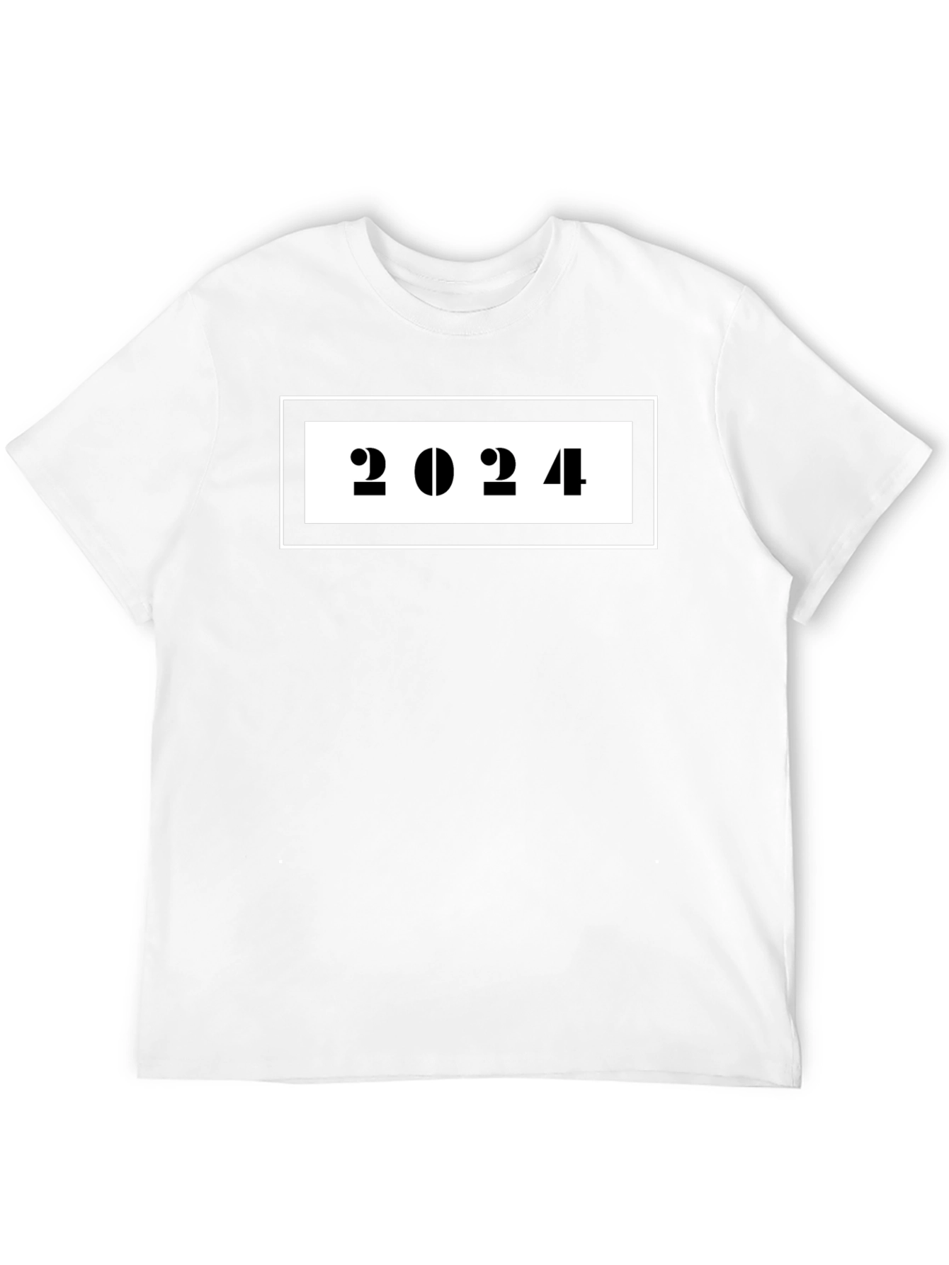 2024 Graphic Tee - Classic Black Cotton T-Shirt