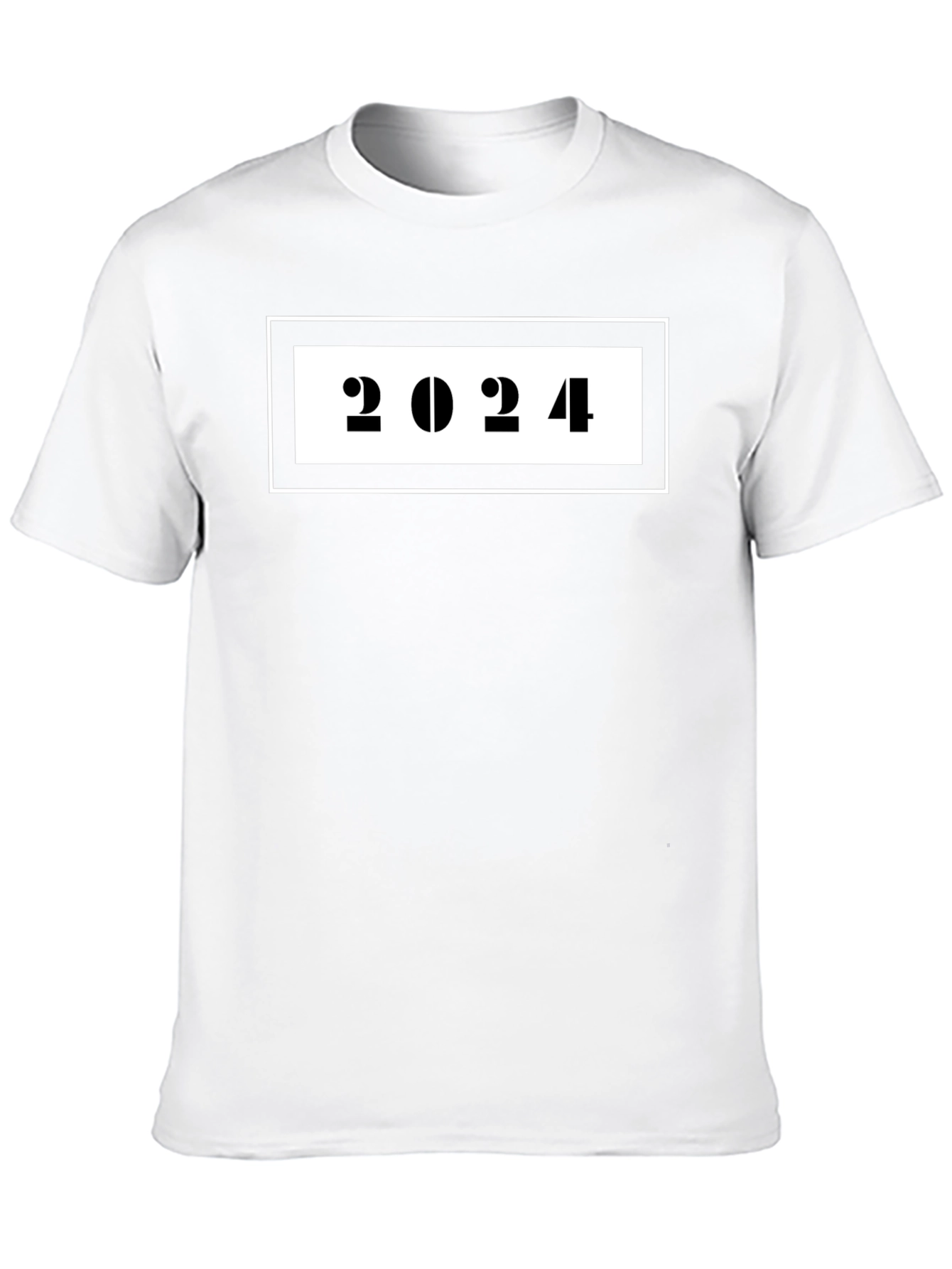 2024 Graphic Tee - Classic Black Cotton T-Shirt