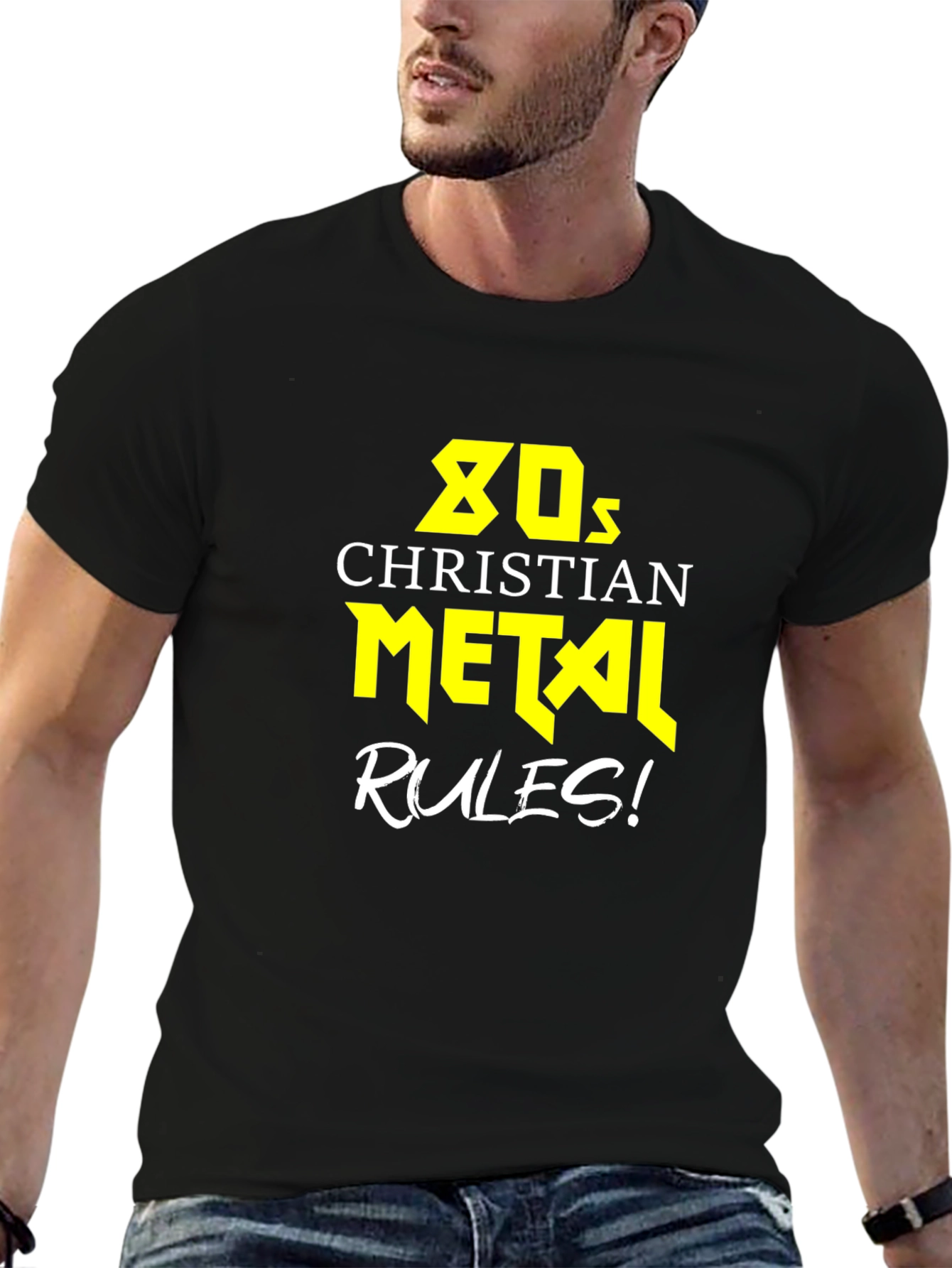 80s Christian Metal Rules! Graphic T-Shirt