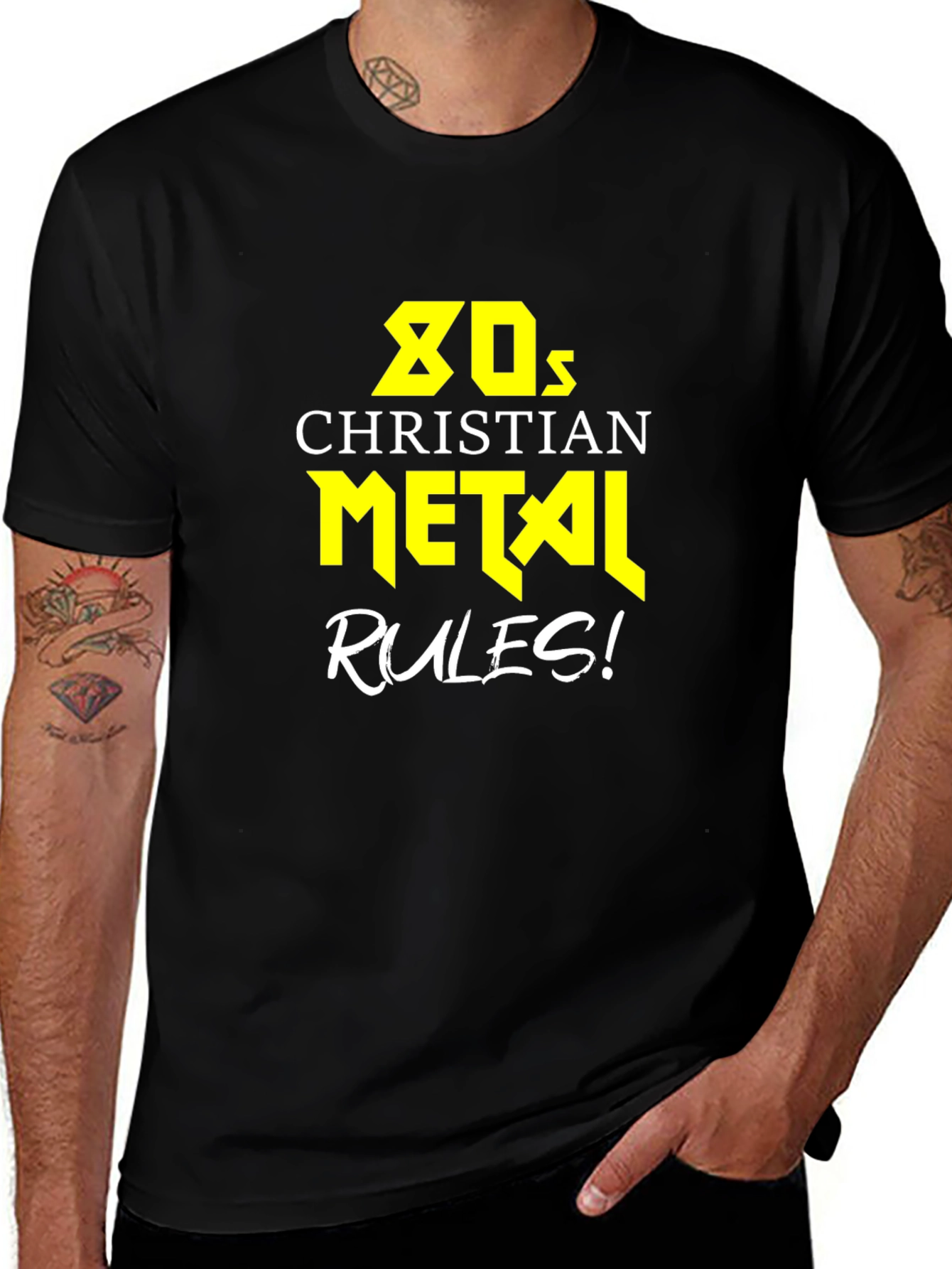 80s Christian Metal Rules! Graphic T-Shirt