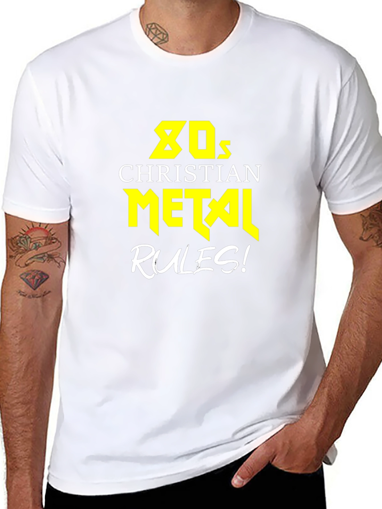 80s Christian Metal Rules! Graphic T-Shirt