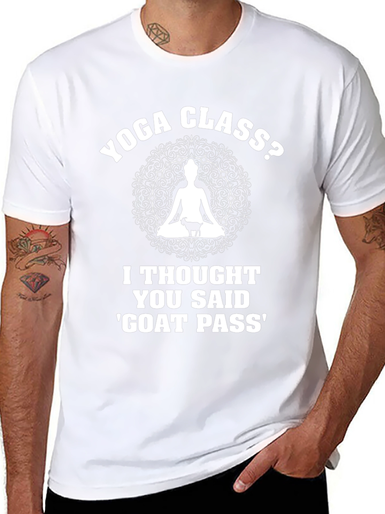 Yoga Class? Funny Goat Pass T-Shirt