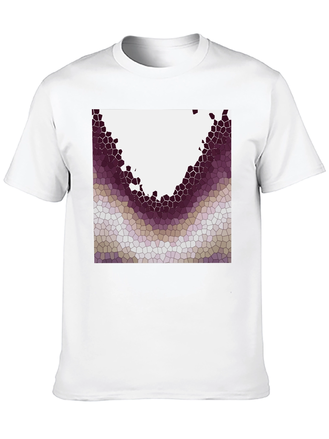 Abstract Mosaic Graphic Tee - Modern Casual Wear