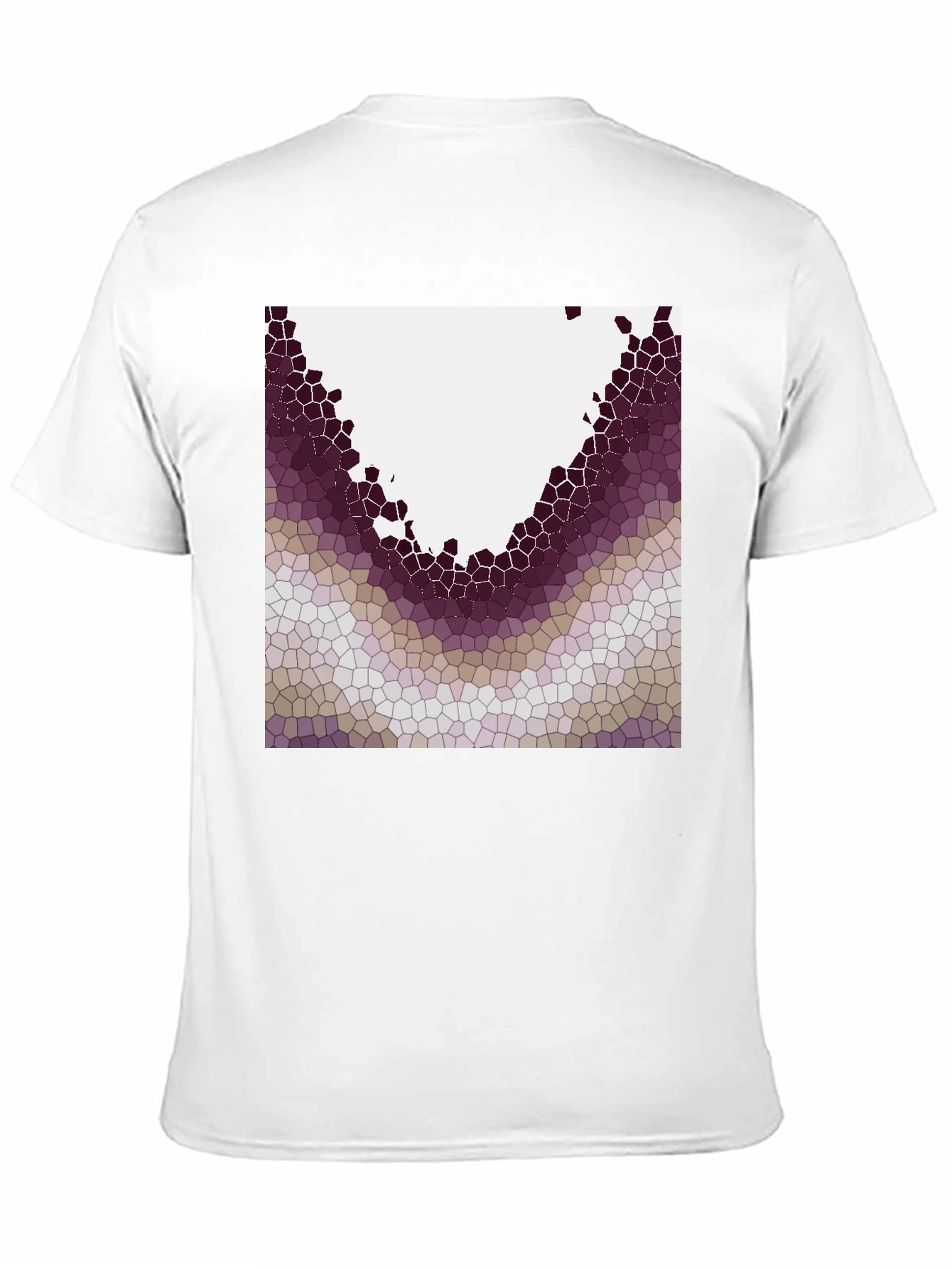 Abstract Mosaic Graphic Tee - Modern Casual Wear