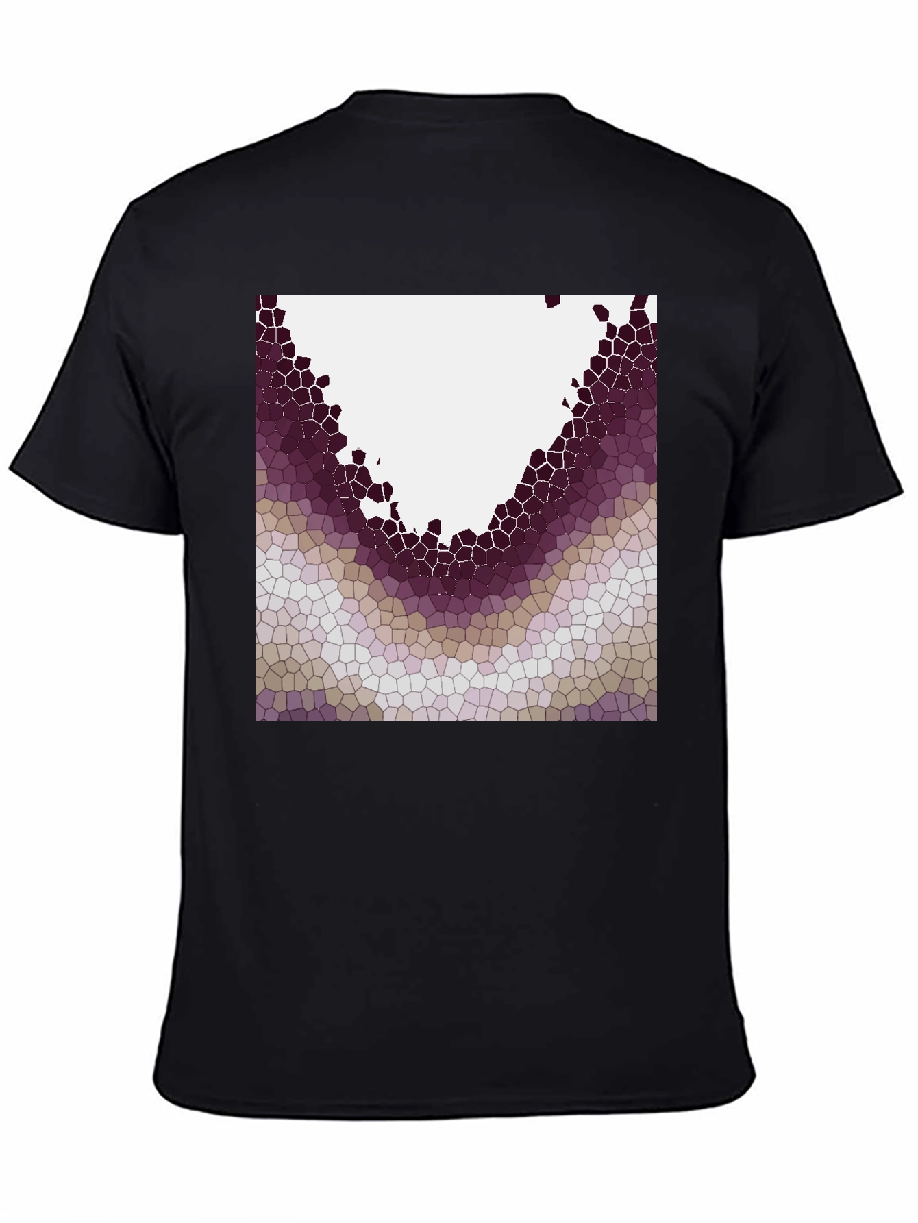 Abstract Mosaic Graphic Tee - Modern Casual Wear