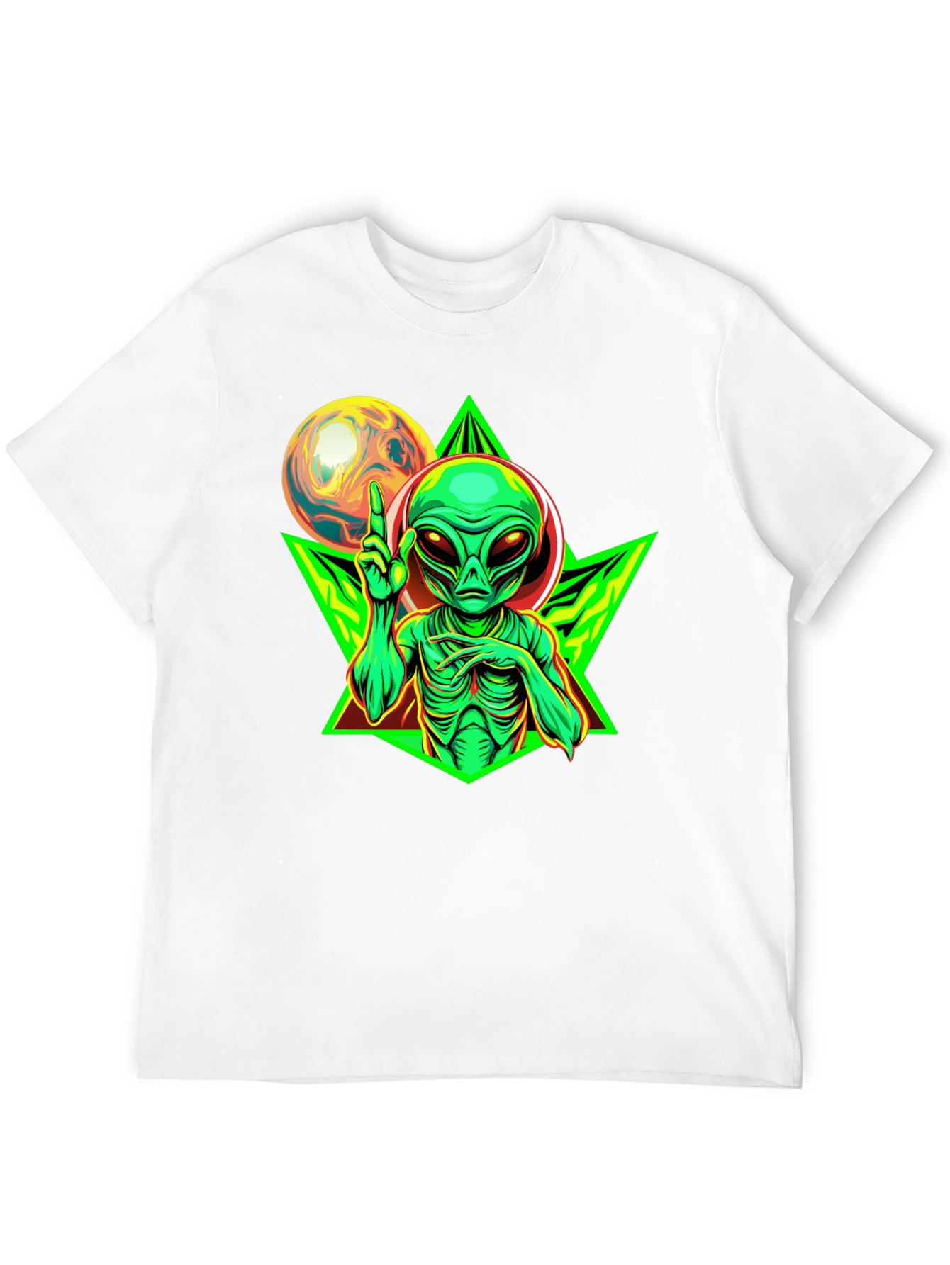 Alien Graphic T-Shirt - Black Cotton Tee
