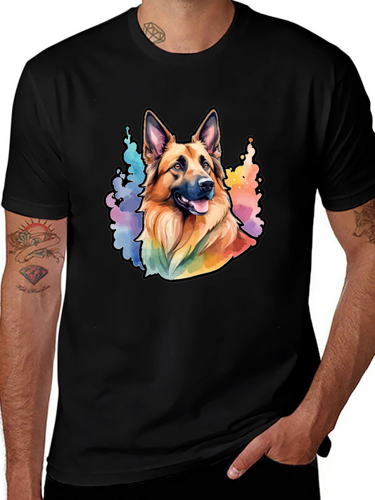 Watercolor German Shepherd Dog T-Shirt