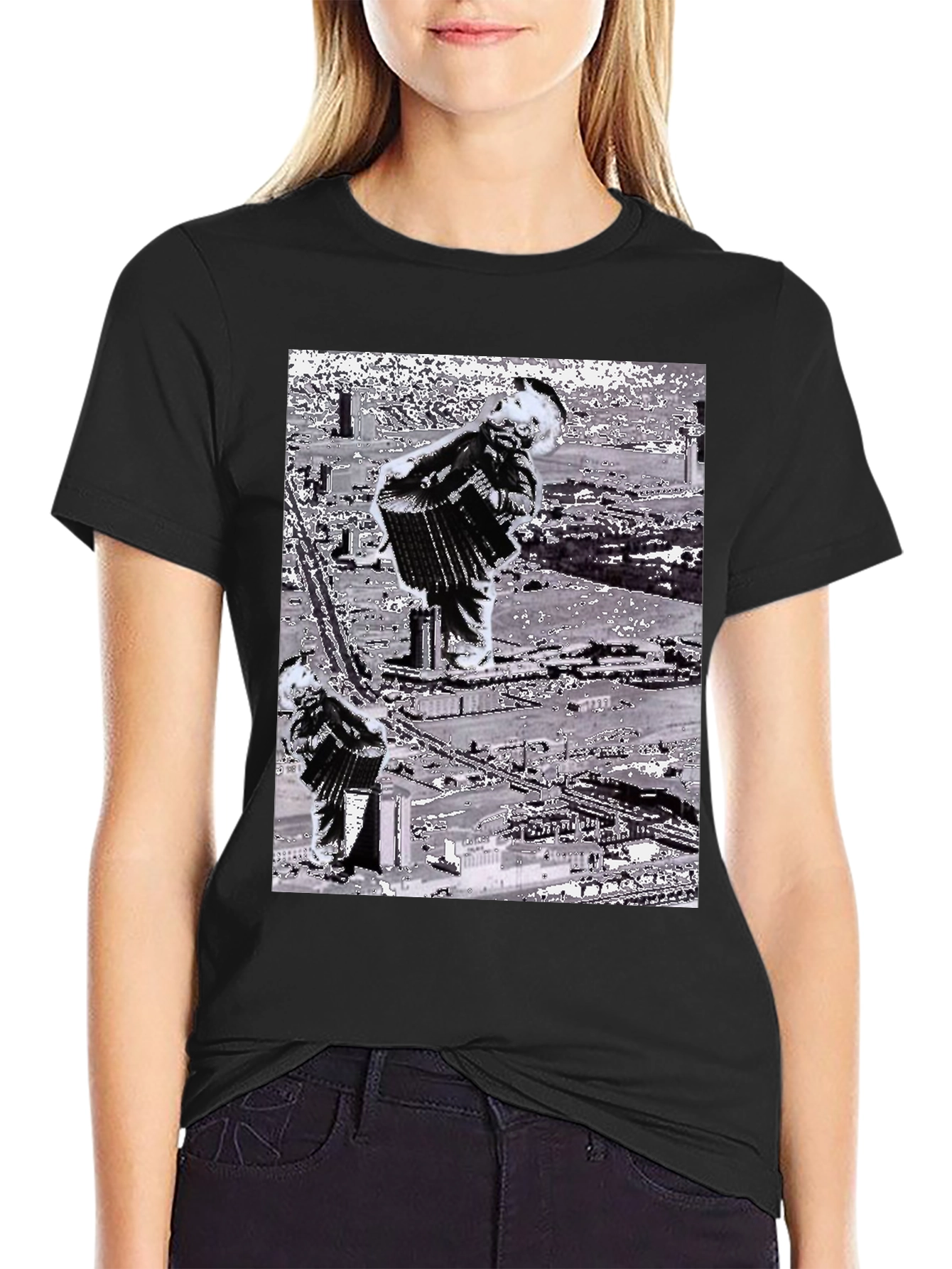 Accordion Player Graphic T-Shirt