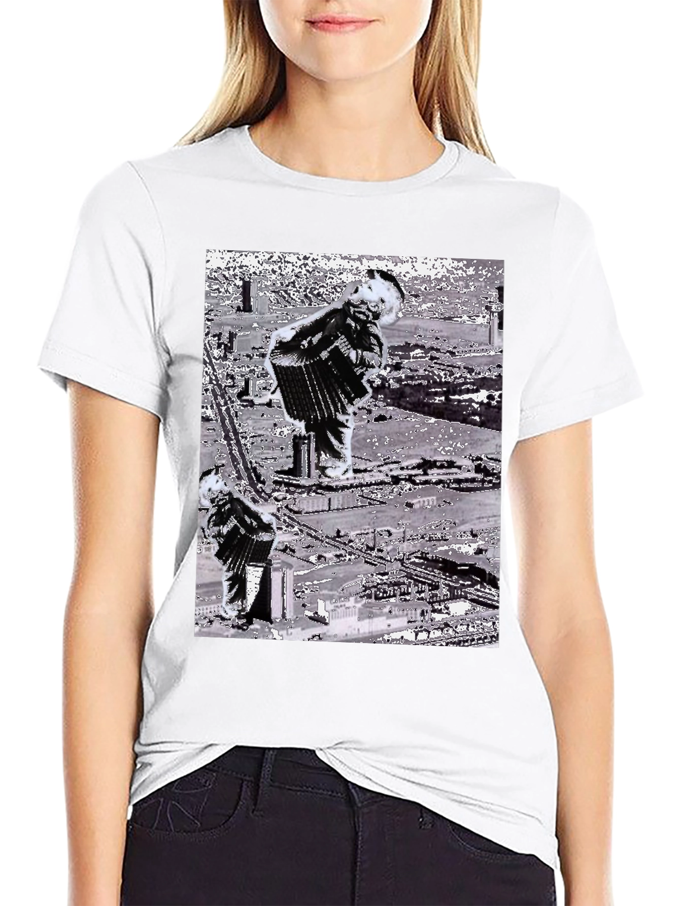 Accordion Player Graphic T-Shirt