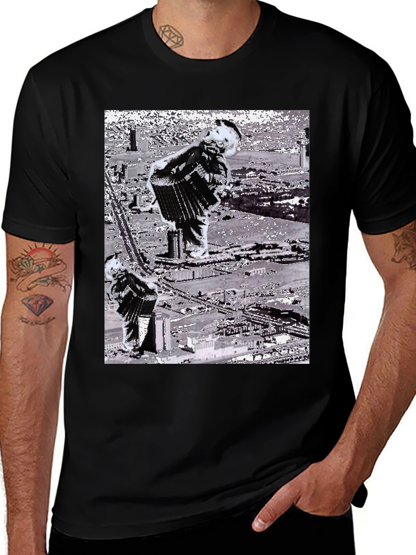 Accordion Player Graphic T-Shirt
