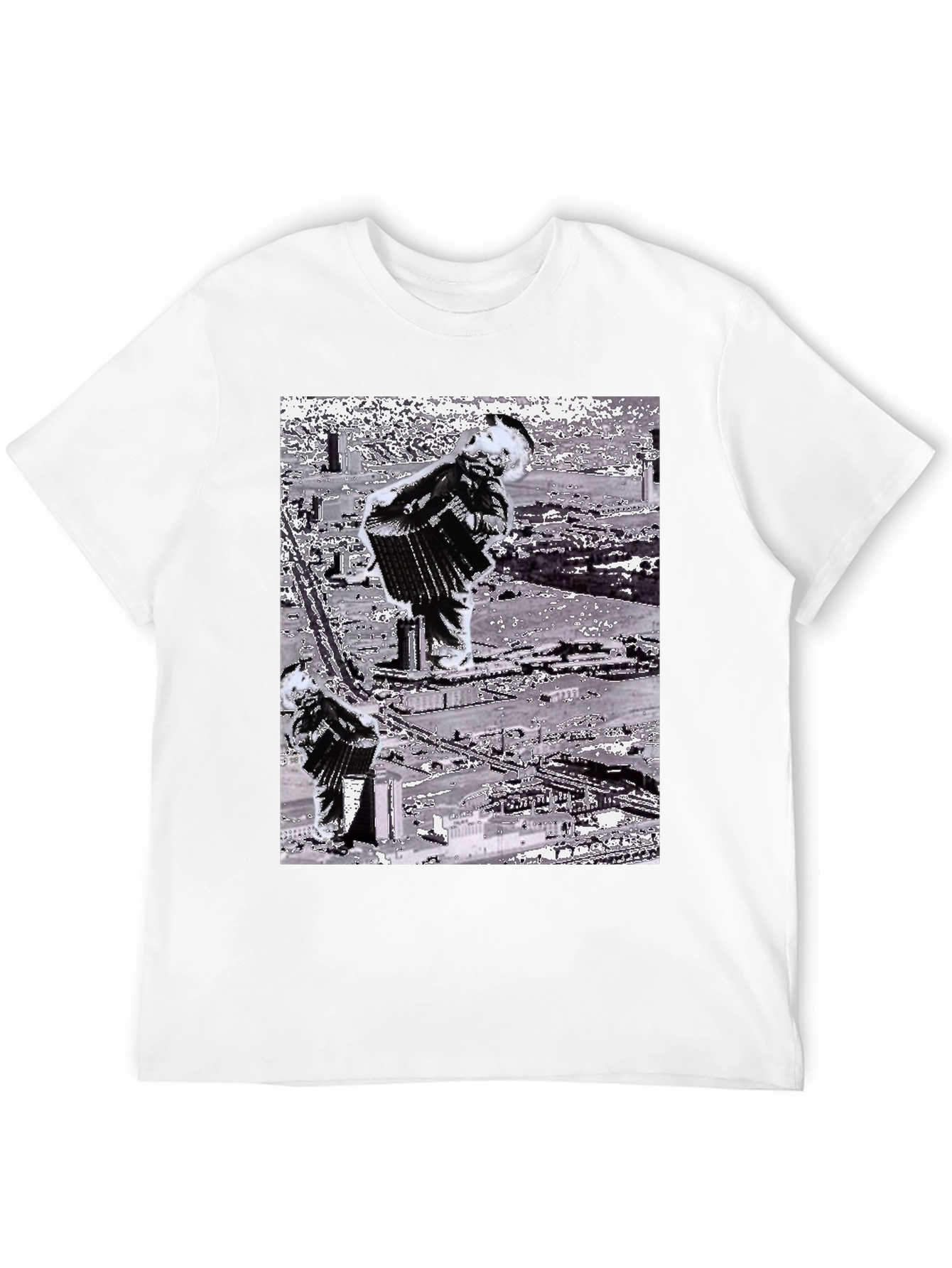 Accordion Player Graphic T-Shirt