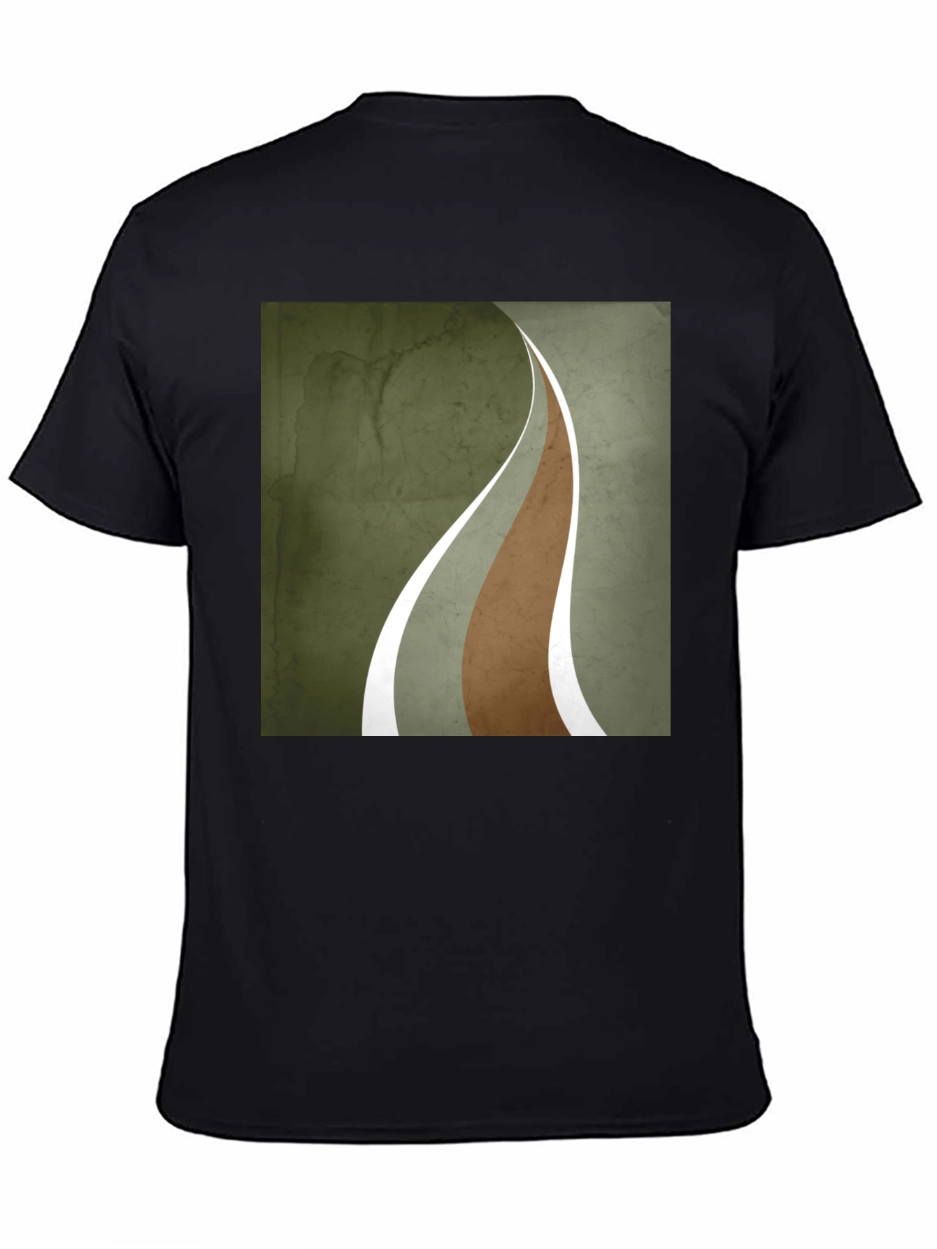 Abstract Graphic Tee - Urban Style Black T-Shirt