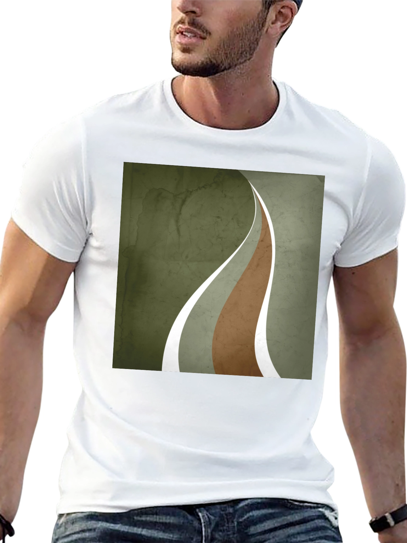 Abstract Graphic Tee - Urban Style Black T-Shirt