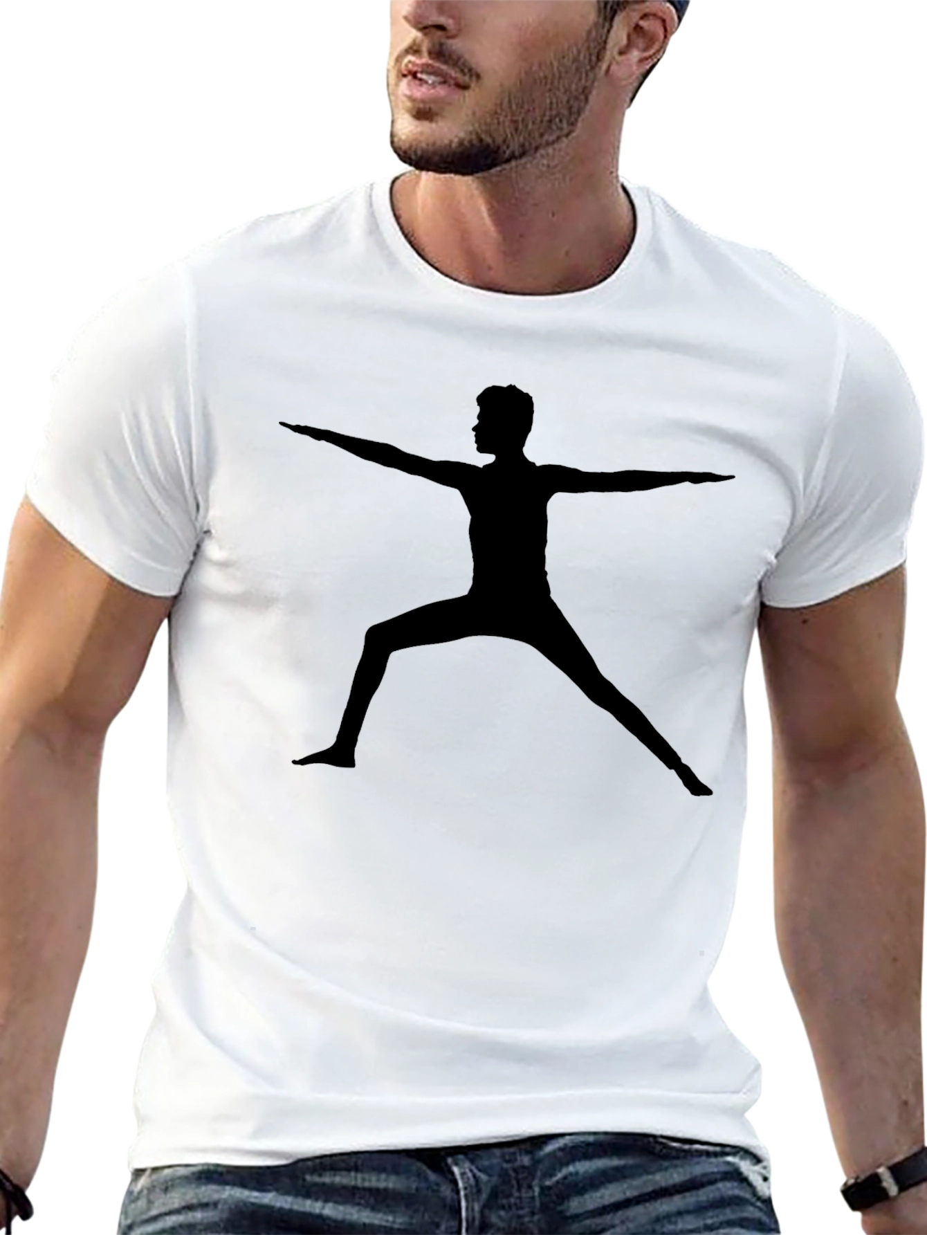 Yoga Pose Graphic Tee - Soft Cotton Blend