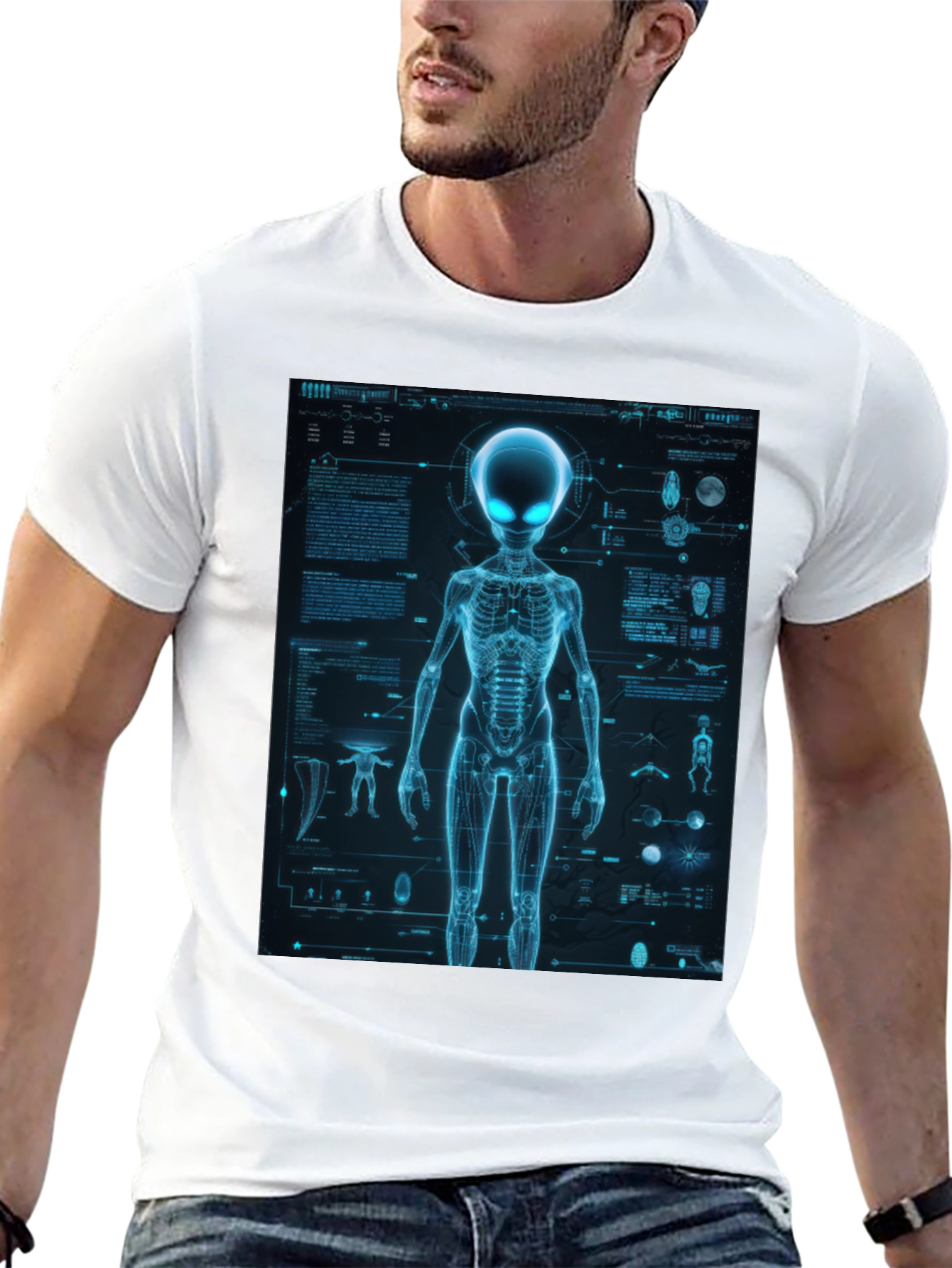 Alien Anatomy T-Shirt - Sci-Fi Graphic Tee