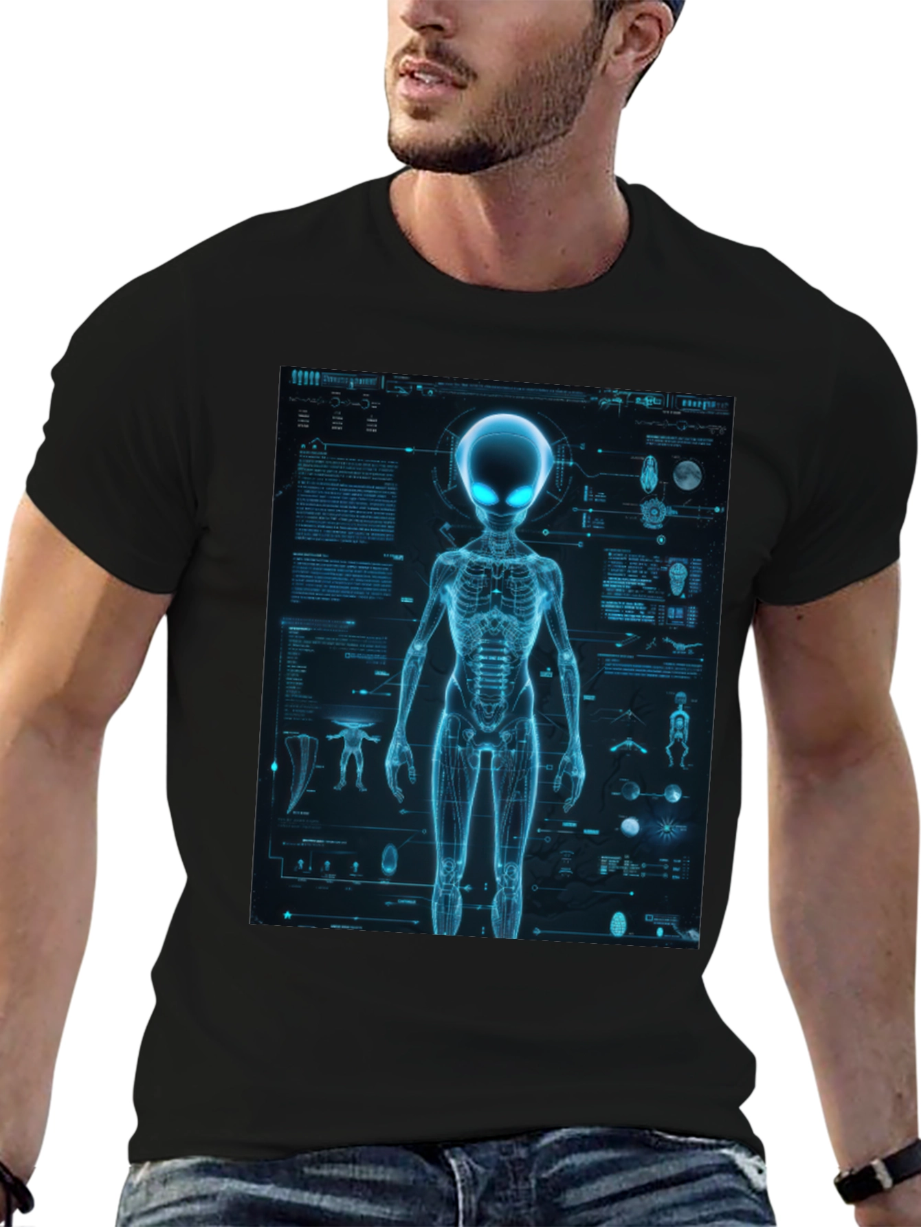 Alien Anatomy T-Shirt - Sci-Fi Graphic Tee