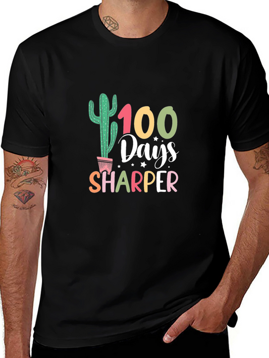 100 Days Sharper Cactus Graphic Tee