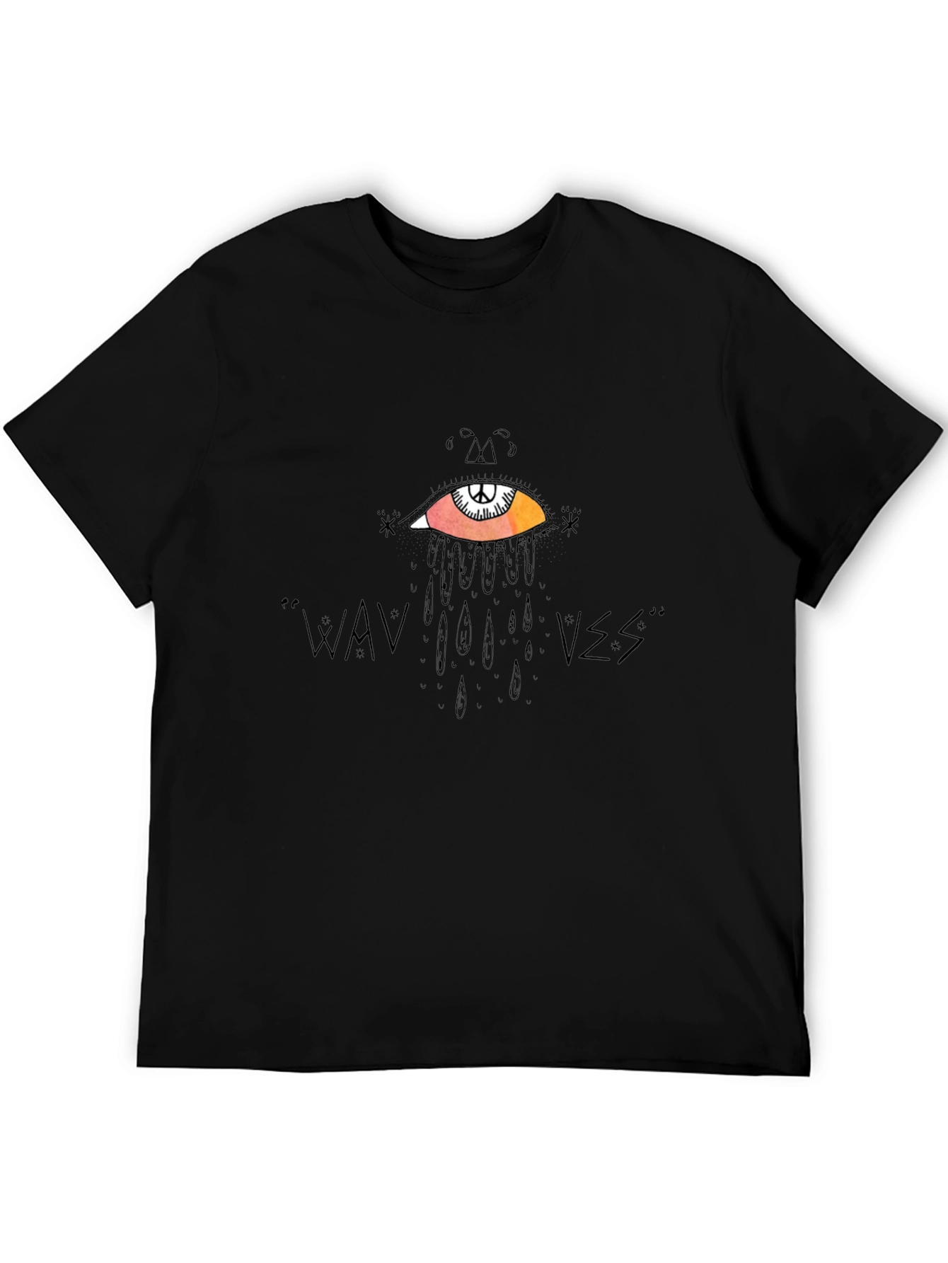 WAVVES Graphic Print Black T-Shirt