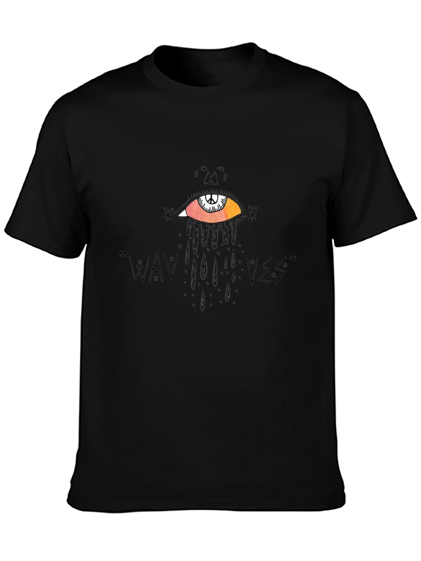 WAVVES Graphic Print Black T-Shirt