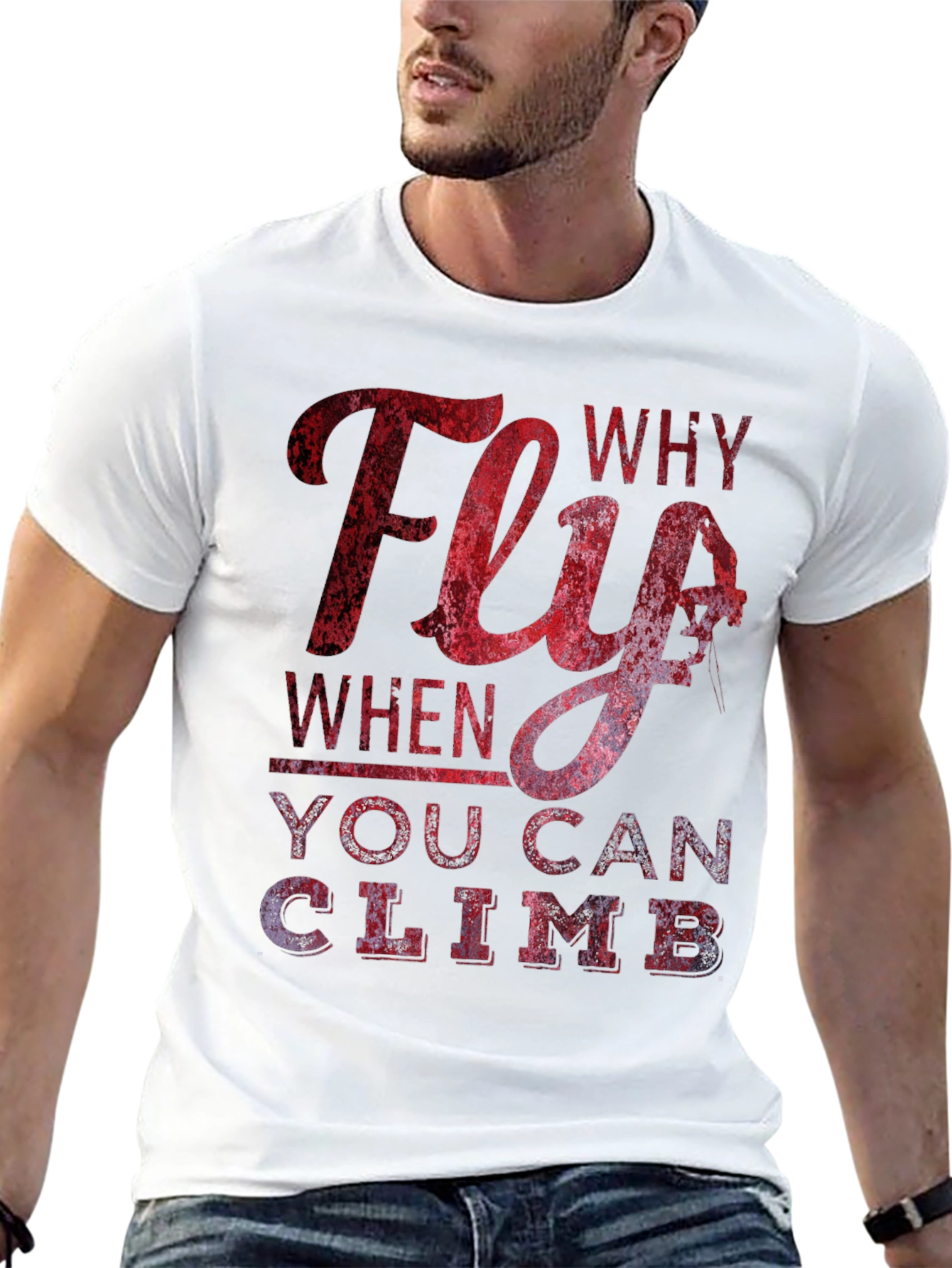 Why Fly T-Shirt - Climbing Apparel
