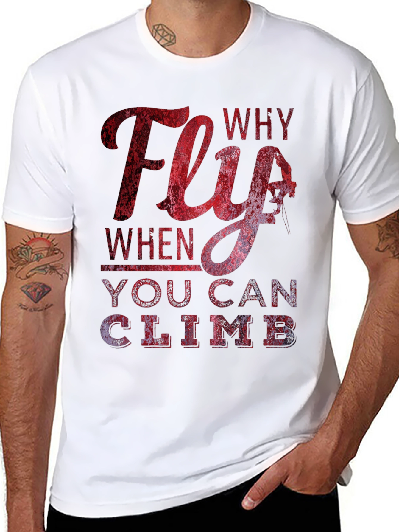 Why Fly T-Shirt - Climbing Apparel
