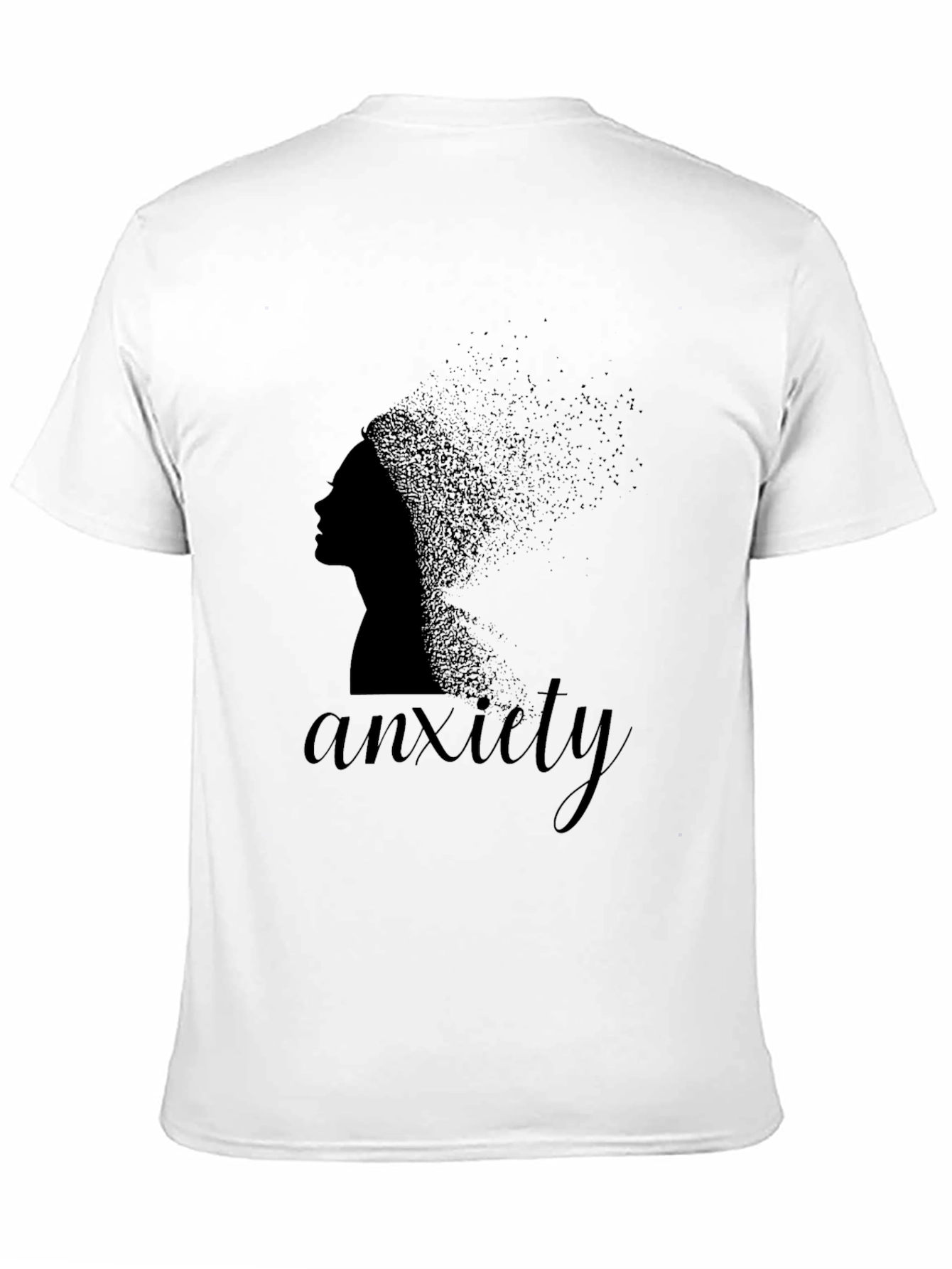 Anxiety Womens Black Graphic T-Shirt