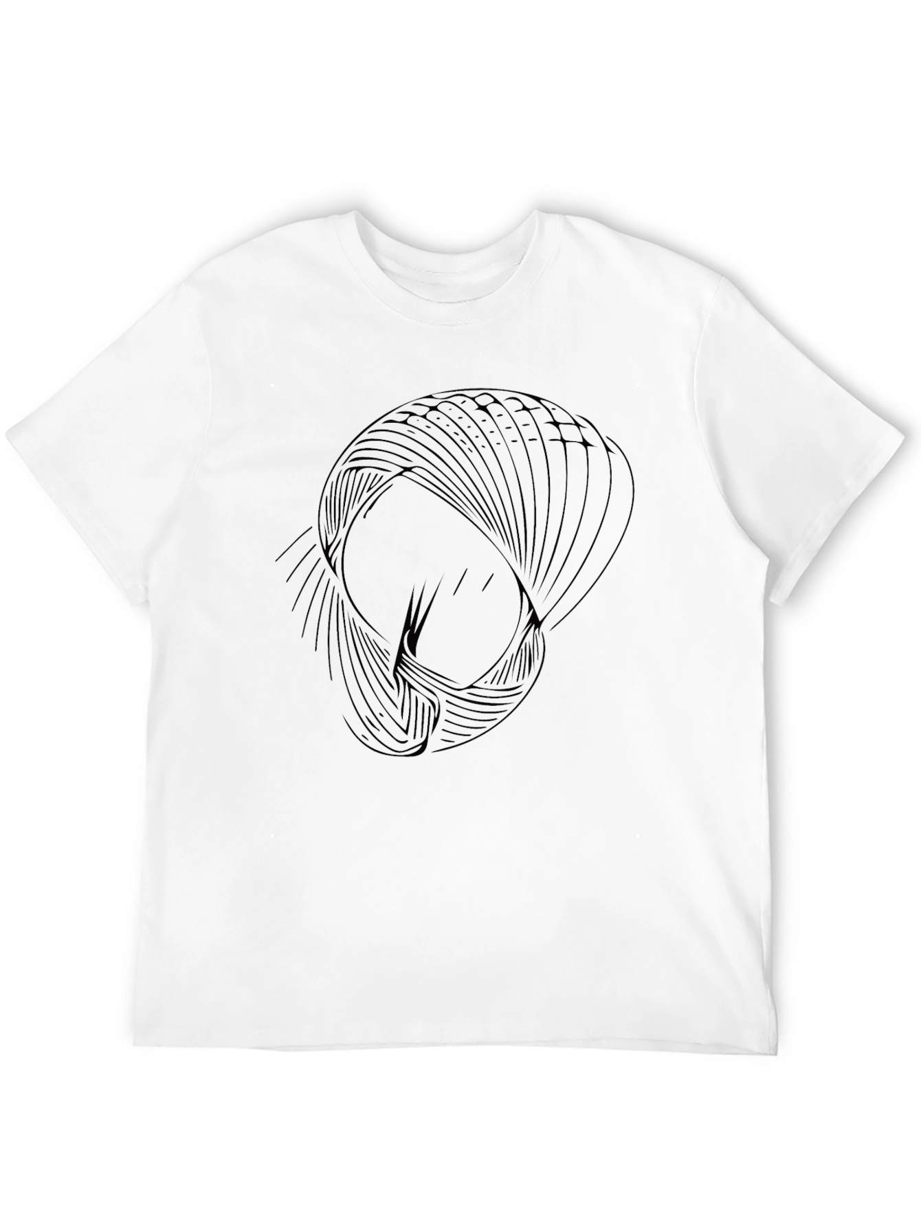Abstract Graphic Black T-Shirt - Modern Casual Wear